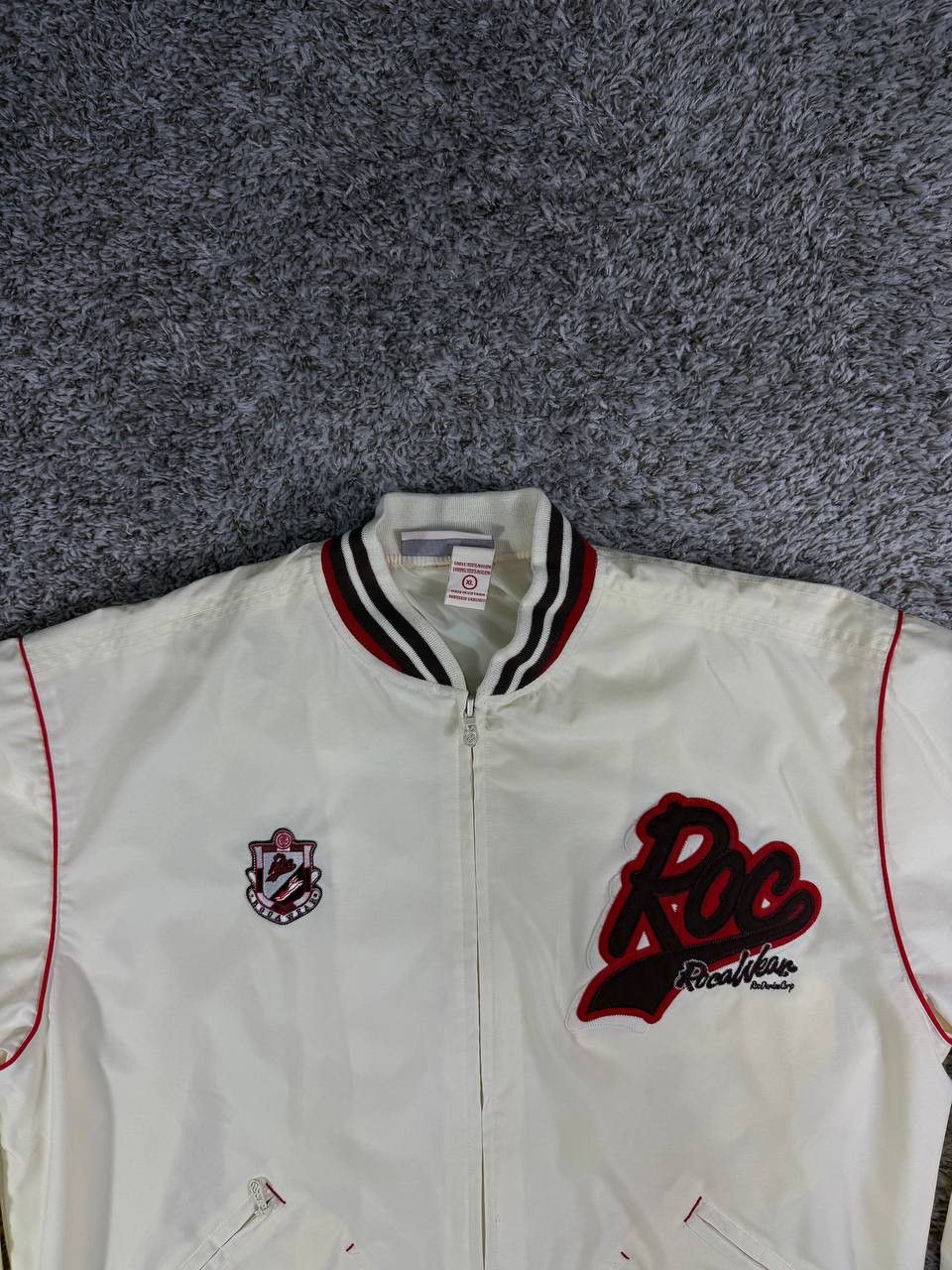 Rocawear Vintage Rocawear Varsity Bomber Jacket Y2K Hip Hop Big Patch Size US XL / EU 56 / 4 - 3 Thumbnail