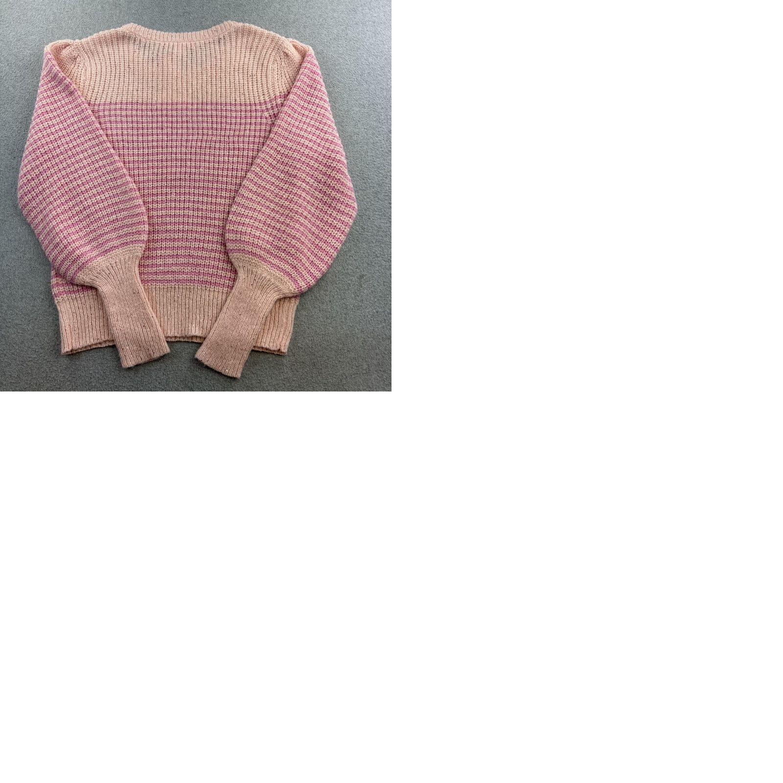 Lilly Pulitzer Lilly Pulitzer Sweater Womens Large Pink Stripe Finley Sequin Balloon Sleeve Top Size L / US 10 / IT 46 - 10 Thumbnail