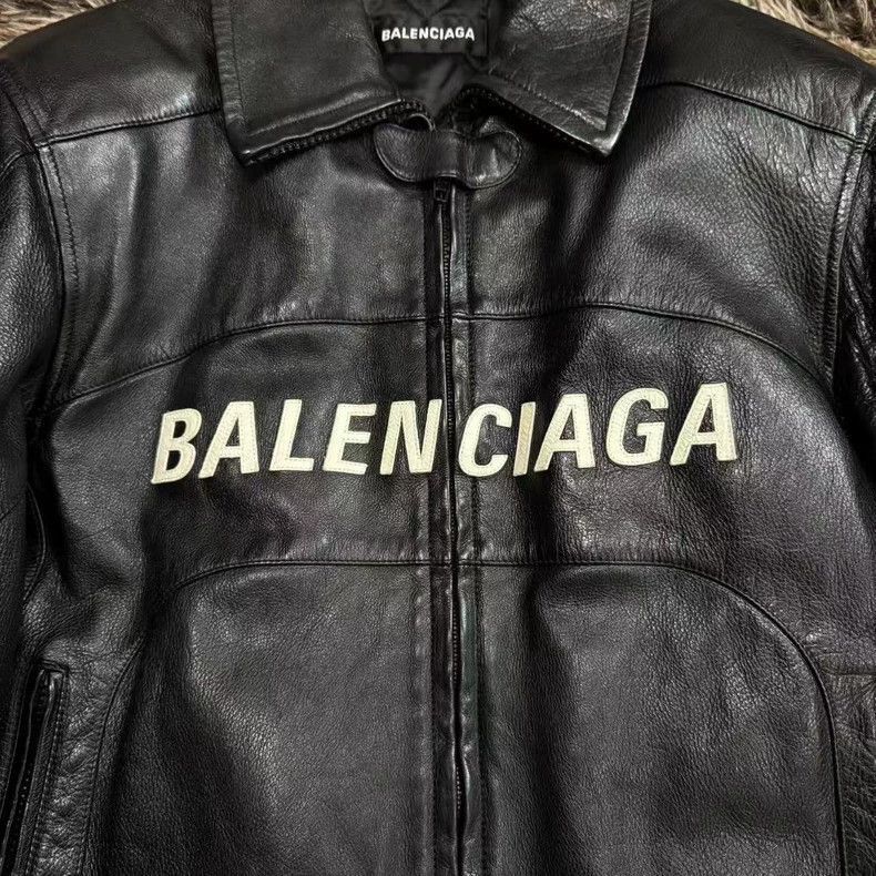 Balenciaga Balenciaga 19FW Leather Biker Jacket Size US M / EU 48-50 / 2 - 2 Thumbnail