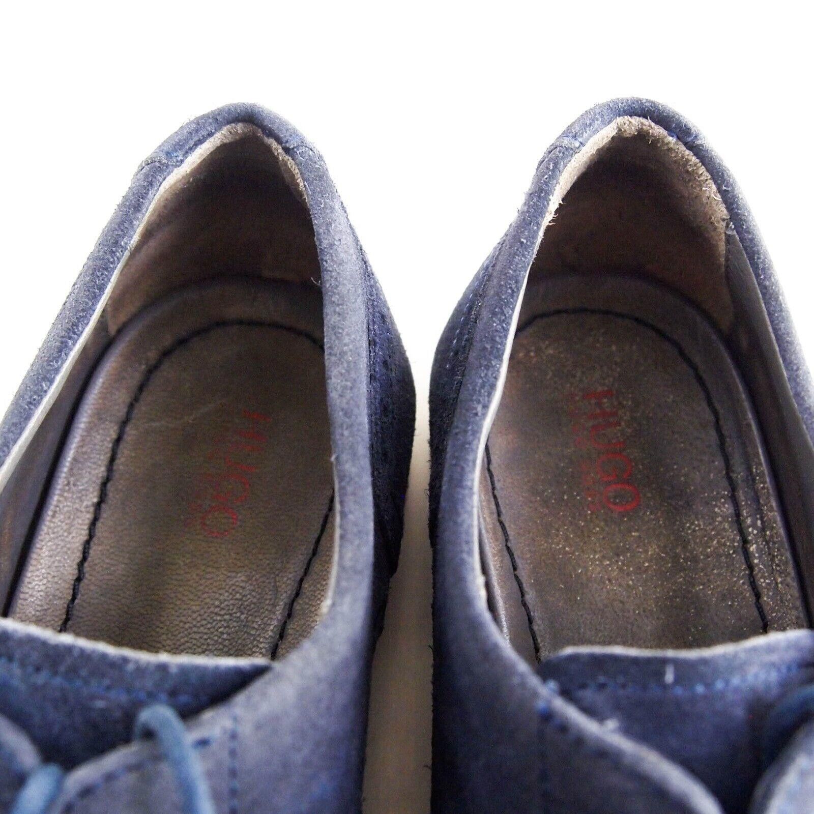Hugo Boss Hugo Boss Derby Oxfords Blue Suede Mens EU 41 US 8 Size US 8 / EU 41 - 4 Thumbnail