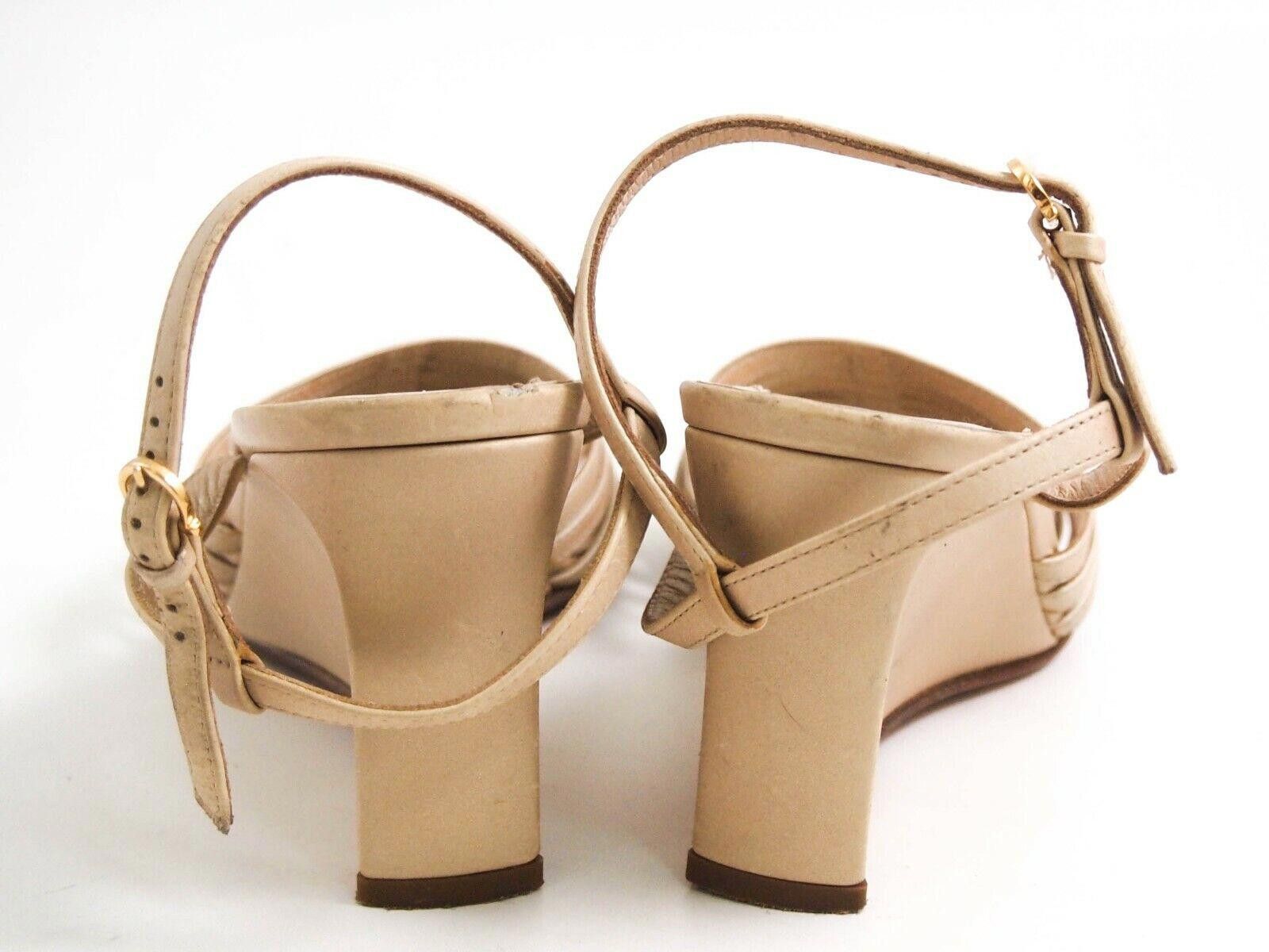 Salvatore Ferragamo Ferragamo Strappy Wedge Sandals Nude Metallic US 7.5 D EU 38 Size US 7.5 / IT 37.5 - 7 Thumbnail