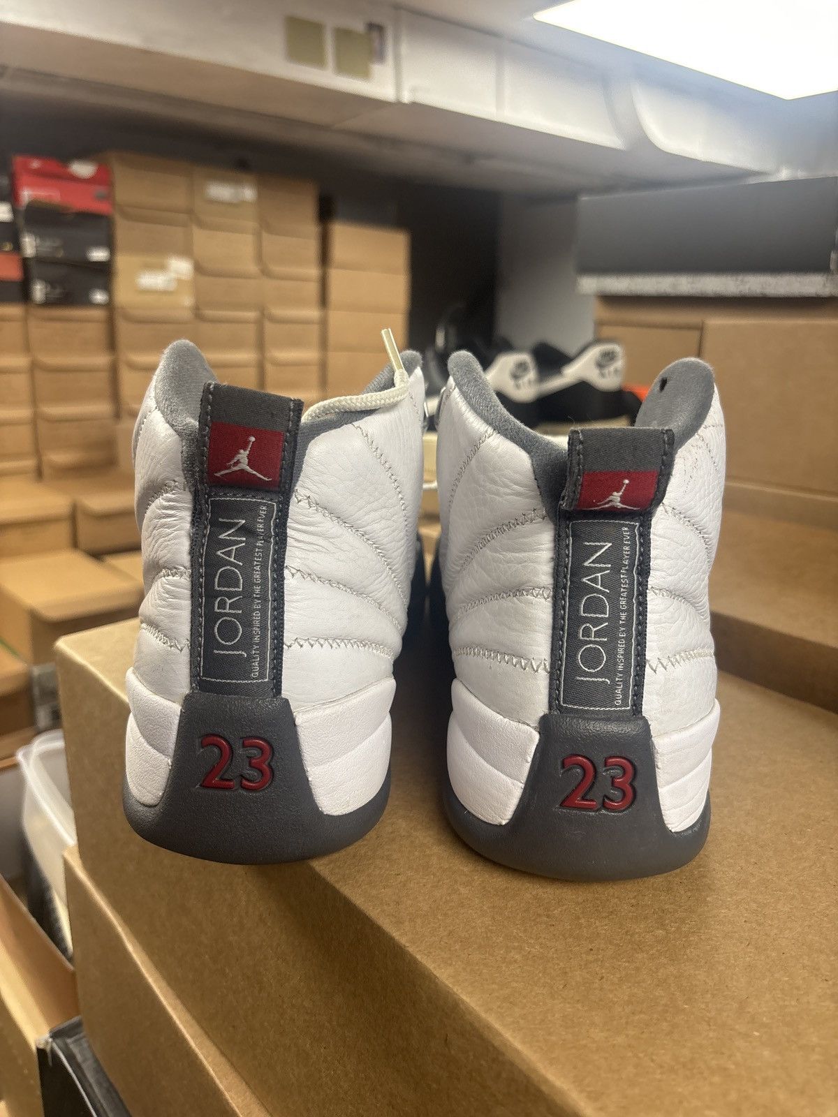 Jordan Brand Air Jordan 12 white dark grey Size US 9.5 / EU 42-43 - 6 Thumbnail
