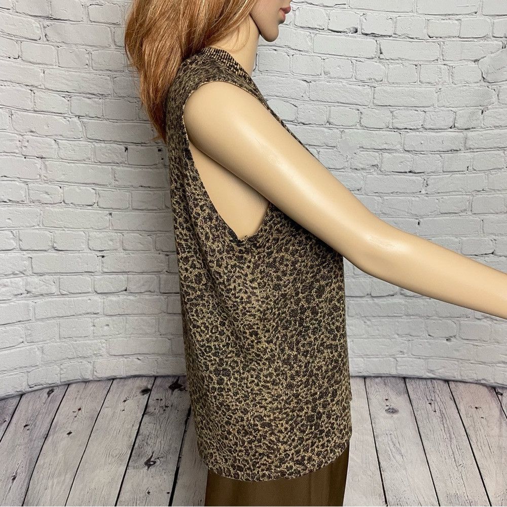 Other Kathie Lee Collection Animal Print Knit Top Size L Size L / US 10 / IT 46 - 3 Thumbnail