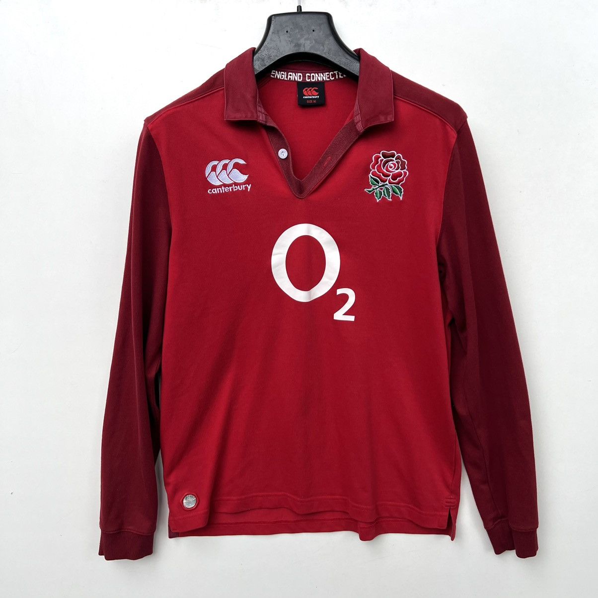 Canterbury of New Zealand Canterbury 2015 2016 England Rugby Shirt Jersey Size US M / EU 48-50 / 2 - 1 Thumbnail