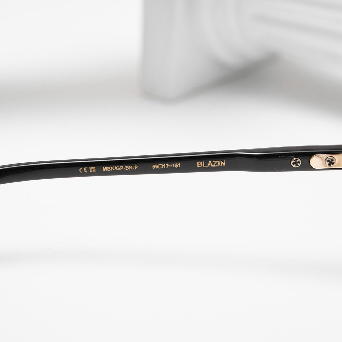 Chrome Hearts CHROME HEARTS BLAZIN MATTE BLACK/GOLD PLATED-BLACK-PLASTIC GLASSES Size ONE SIZE - 5 Thumbnail