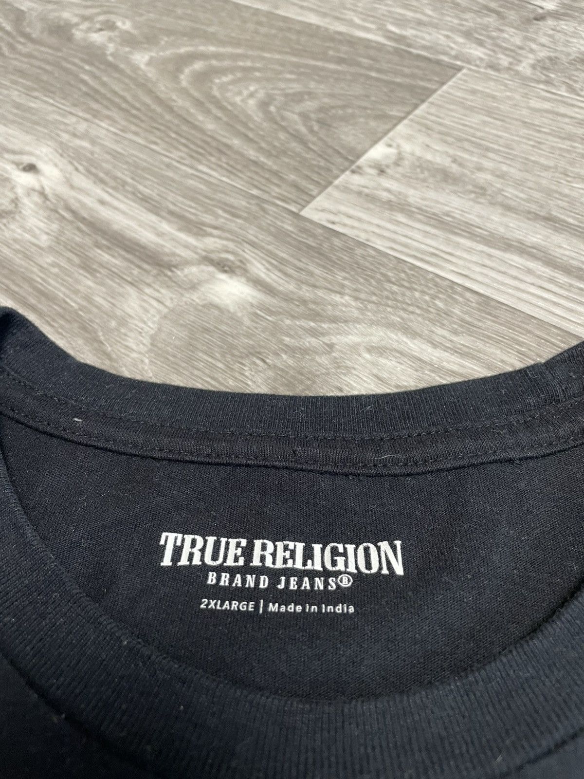 True Religion True Religion Big Logo Black T-Shirt Y2K Size XXL Size US XXL / EU 58 / 5 - 6 Thumbnail