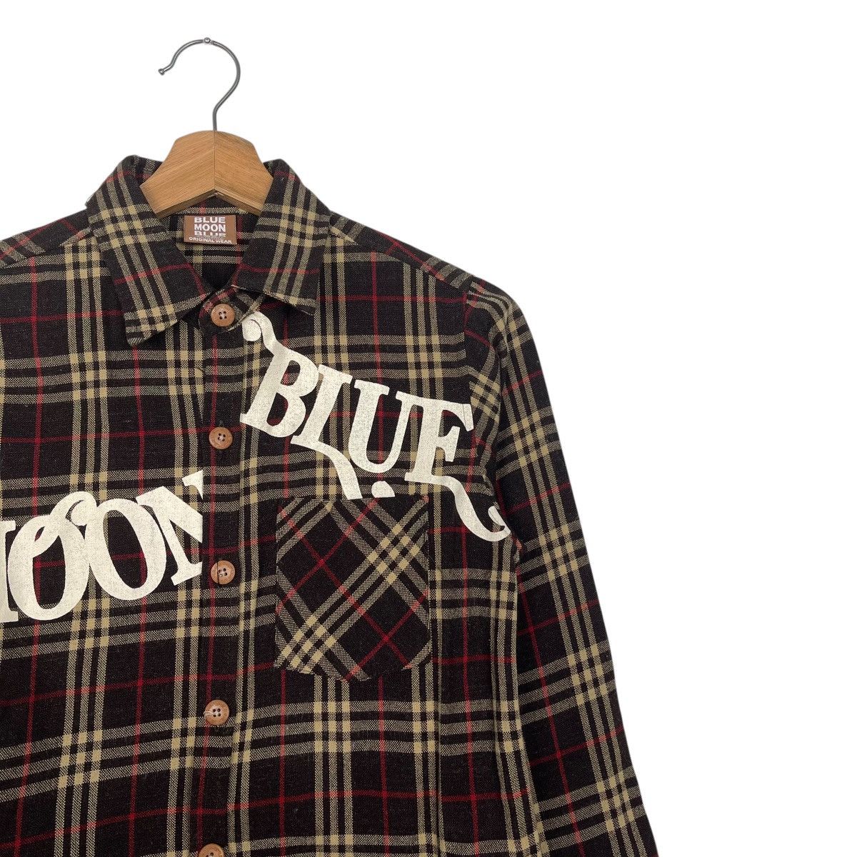Japanese Brand Vintage Y2K Blue Moon Blue Check Button Shirts Jacket Size US M / EU 48-50 / 2 - 6 Thumbnail