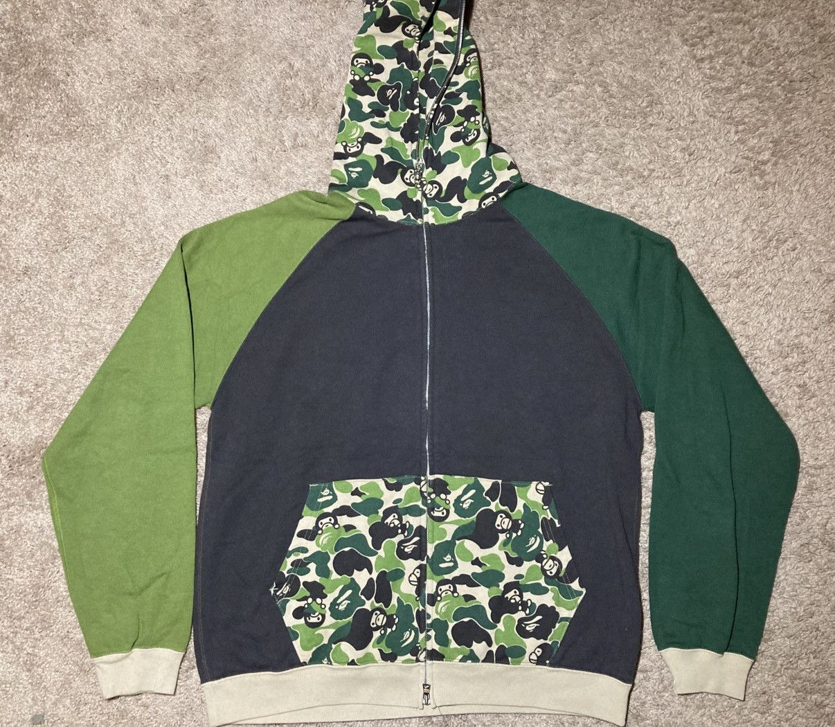 Bape 2008 Bape Baby Milo Camo Raglan Full Zip Multi 2000s Nigo Size US L / EU 52-54 / 3 - 2 Thumbnail