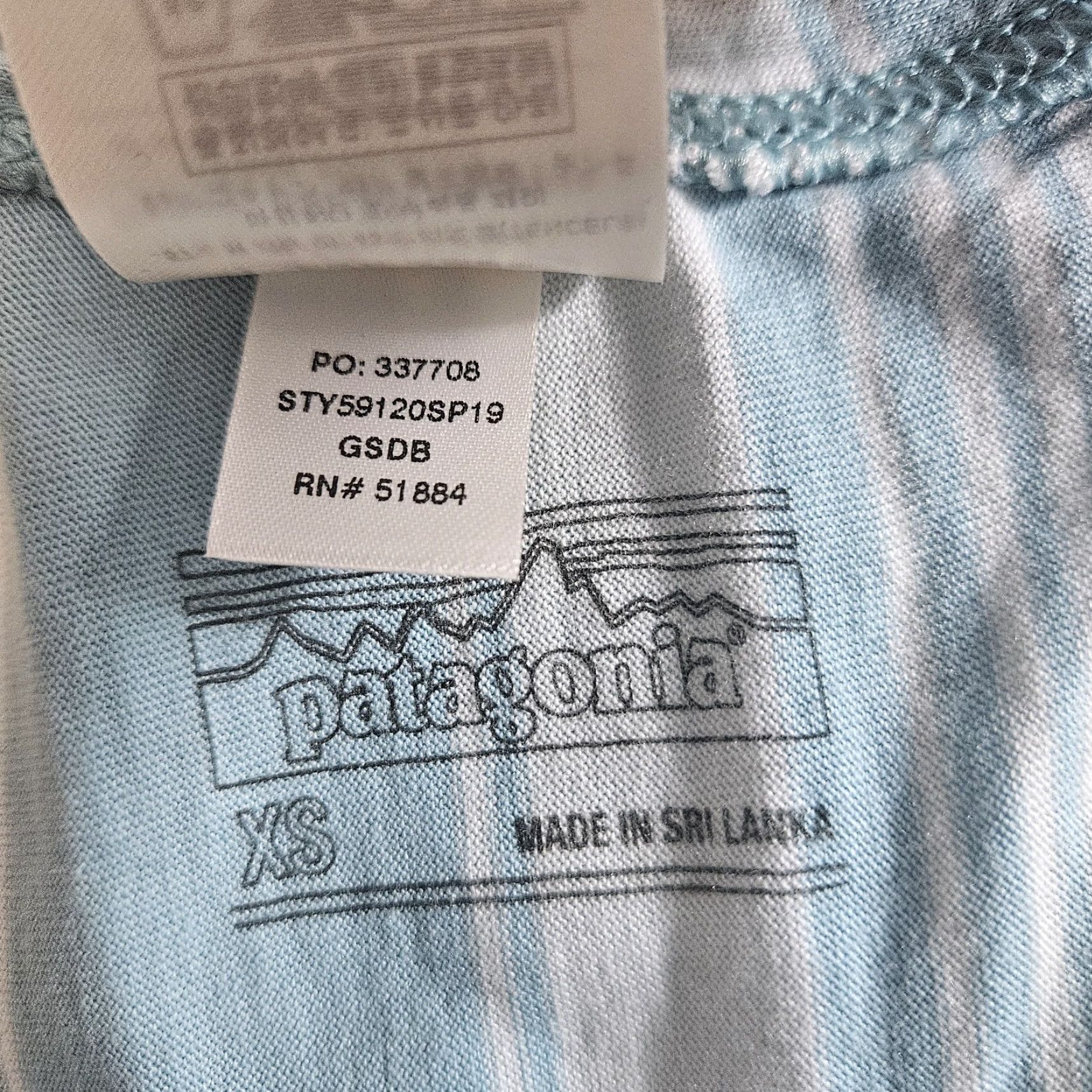 Patagonia Patagonia Skirt XS Womens Alpine Valley Blue Stripe Drawstring Cotton Blend A-Line Short Size 26" / US 2 / IT 38 - 4 Thumbnail