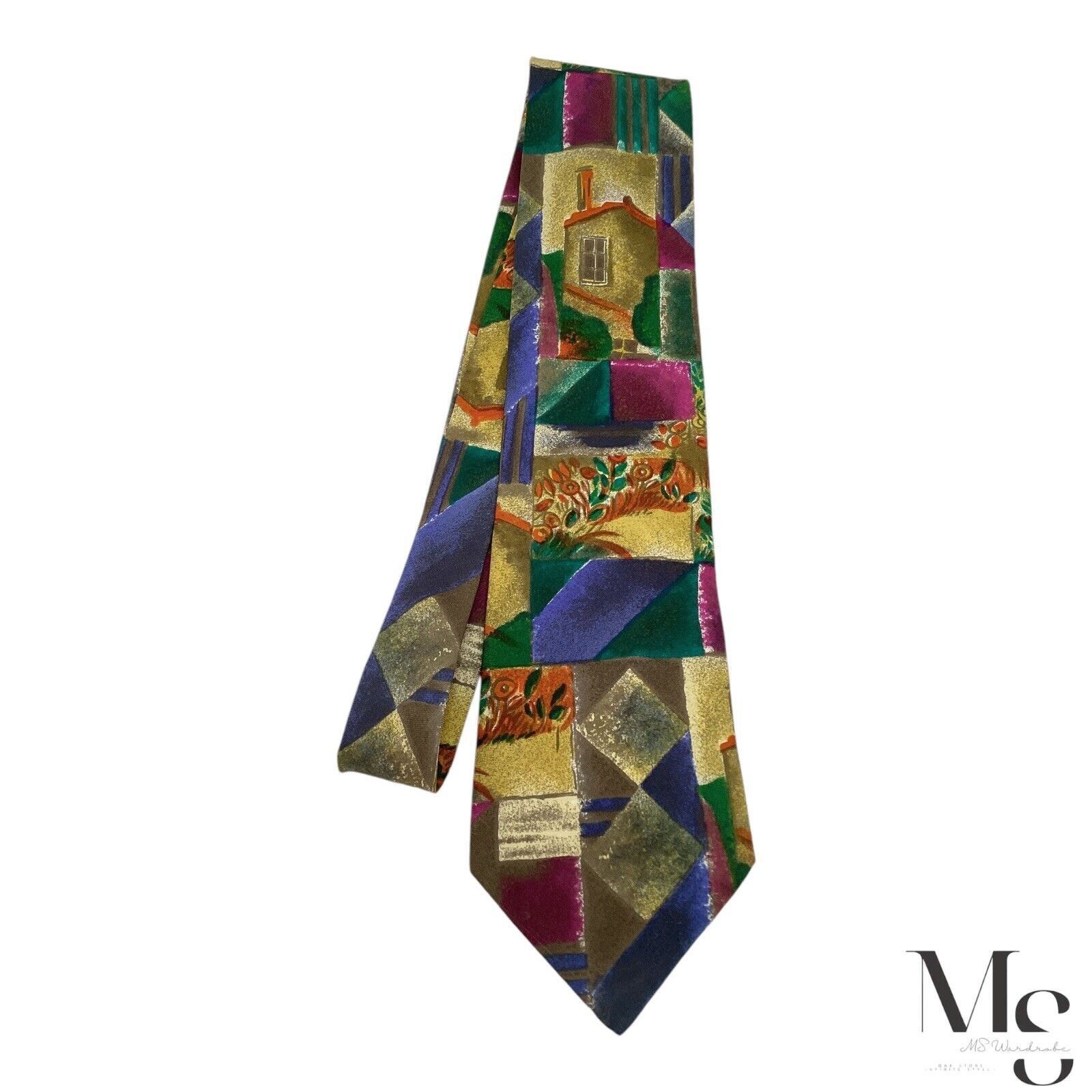 Other NARAIDE Multicolor Art Print Luxury Silk Tie Made In Italy W Size ONE SIZE - 3 Thumbnail