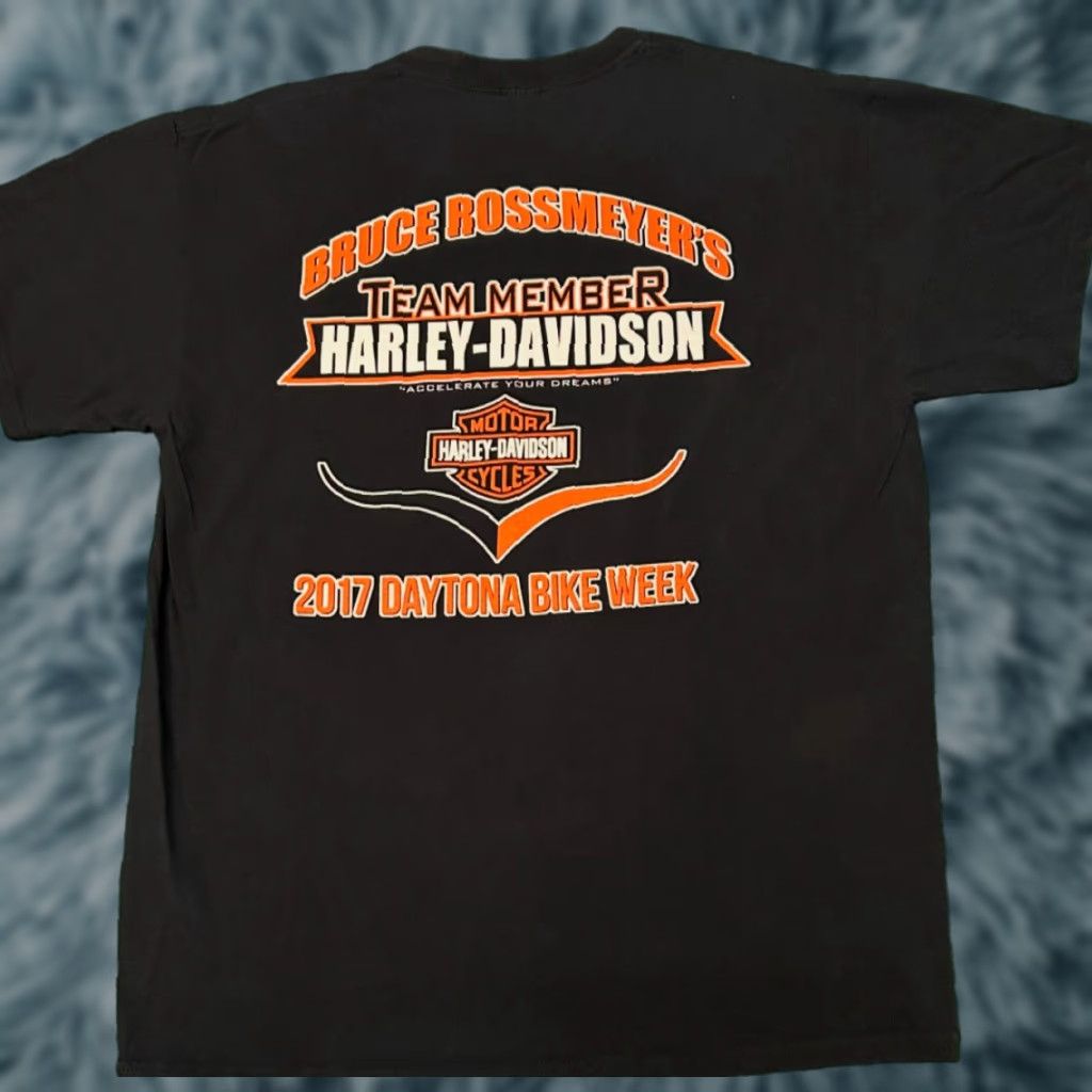 Harley Davidson VINTAGE Harley-Davidson Daytona Beach Bike Week 2017 Team Member Rare Shirt Mens Large Gray 90s Biker Grunge Hip Hop Motorcycle Punk USA Y2K Logo Size US L / EU 52-54 / 3 - 1 Thumbnail