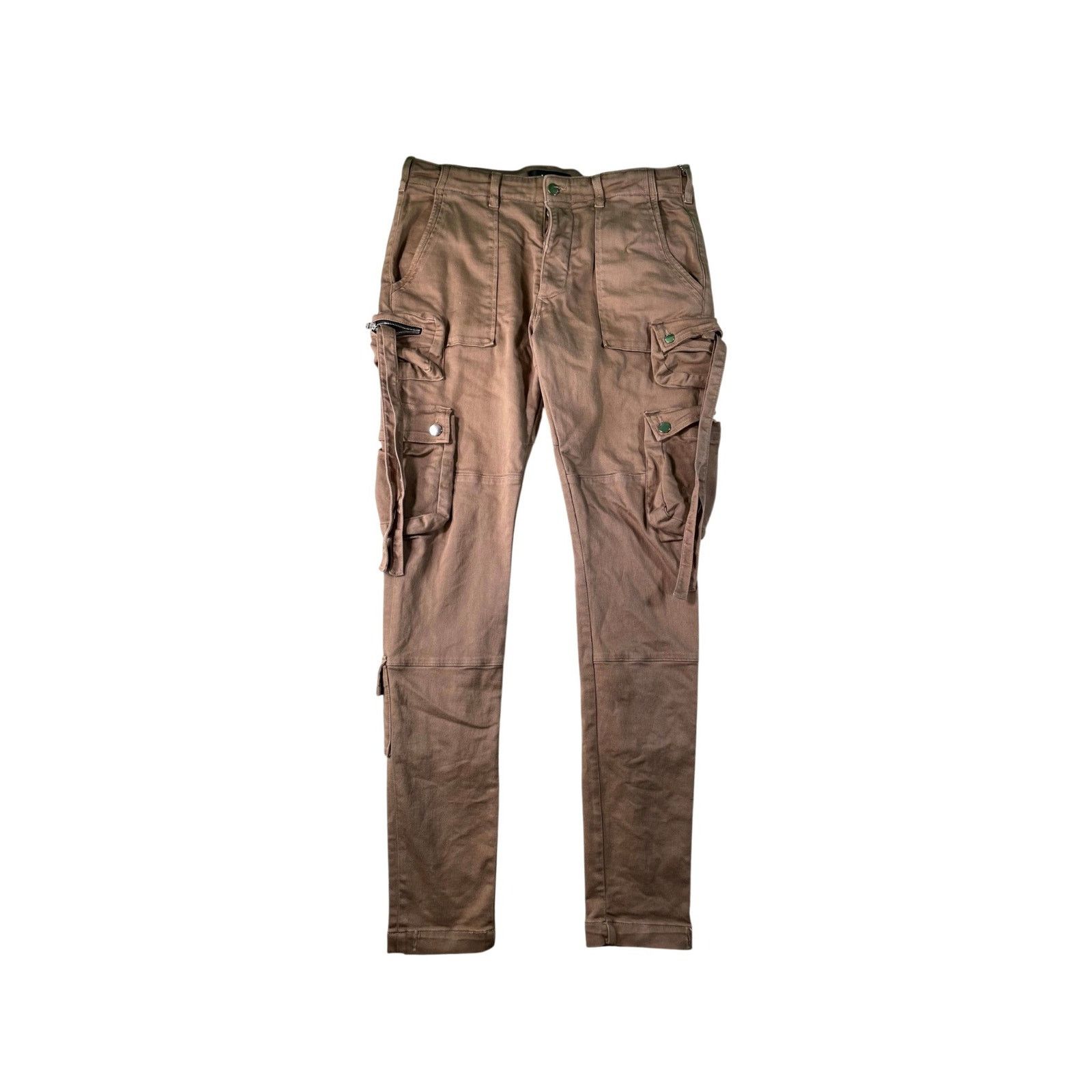 Amiri Amiri Tan Cargo Jeans Size US 33 - 1 Thumbnail
