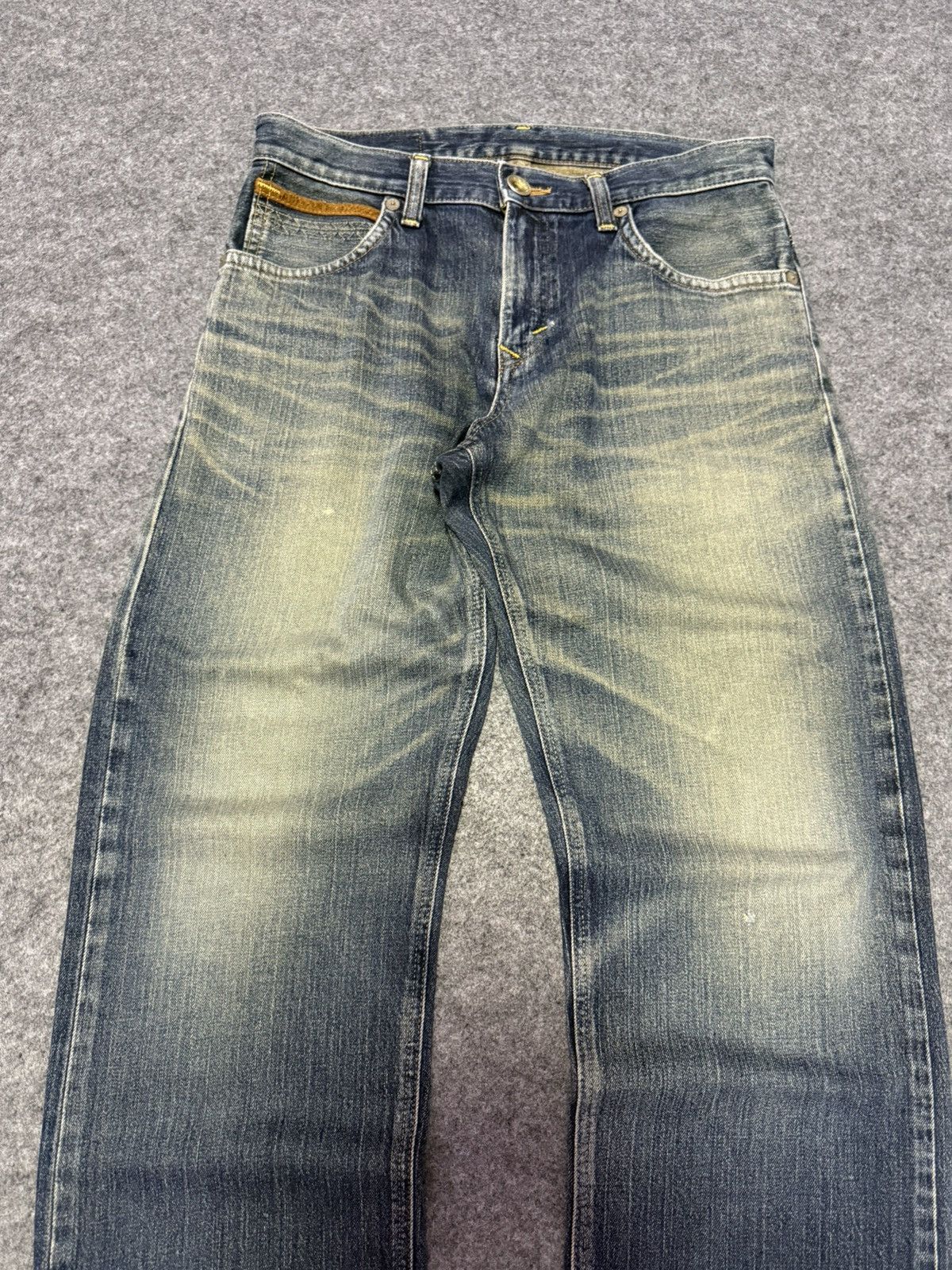 Edwin 2000s Edwin XV Leather Trimmed Muddy Wash Loose Jeans Size US 32 / EU 48 - 11 Thumbnail