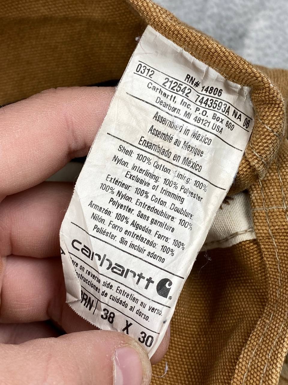 Carhartt Vintage Carhartt Overalls Double Knee Carpenter 00s Men Size US 38 / EU 54 - 16 Thumbnail