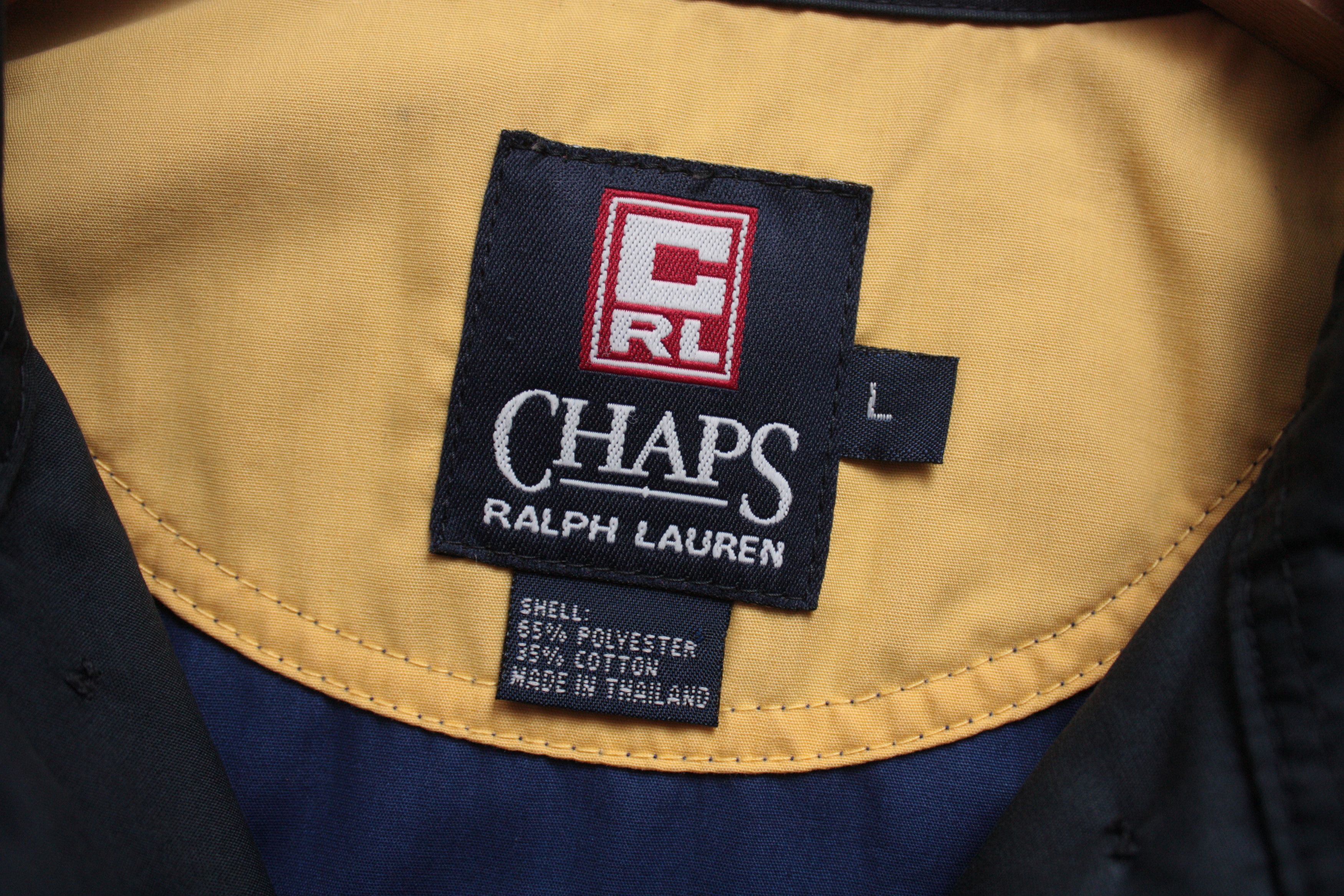 Chaps Chaps Ralph Lauren Vintage Navy Bomber Jacket Large Size US L / EU 52-54 / 3 - 4 Thumbnail