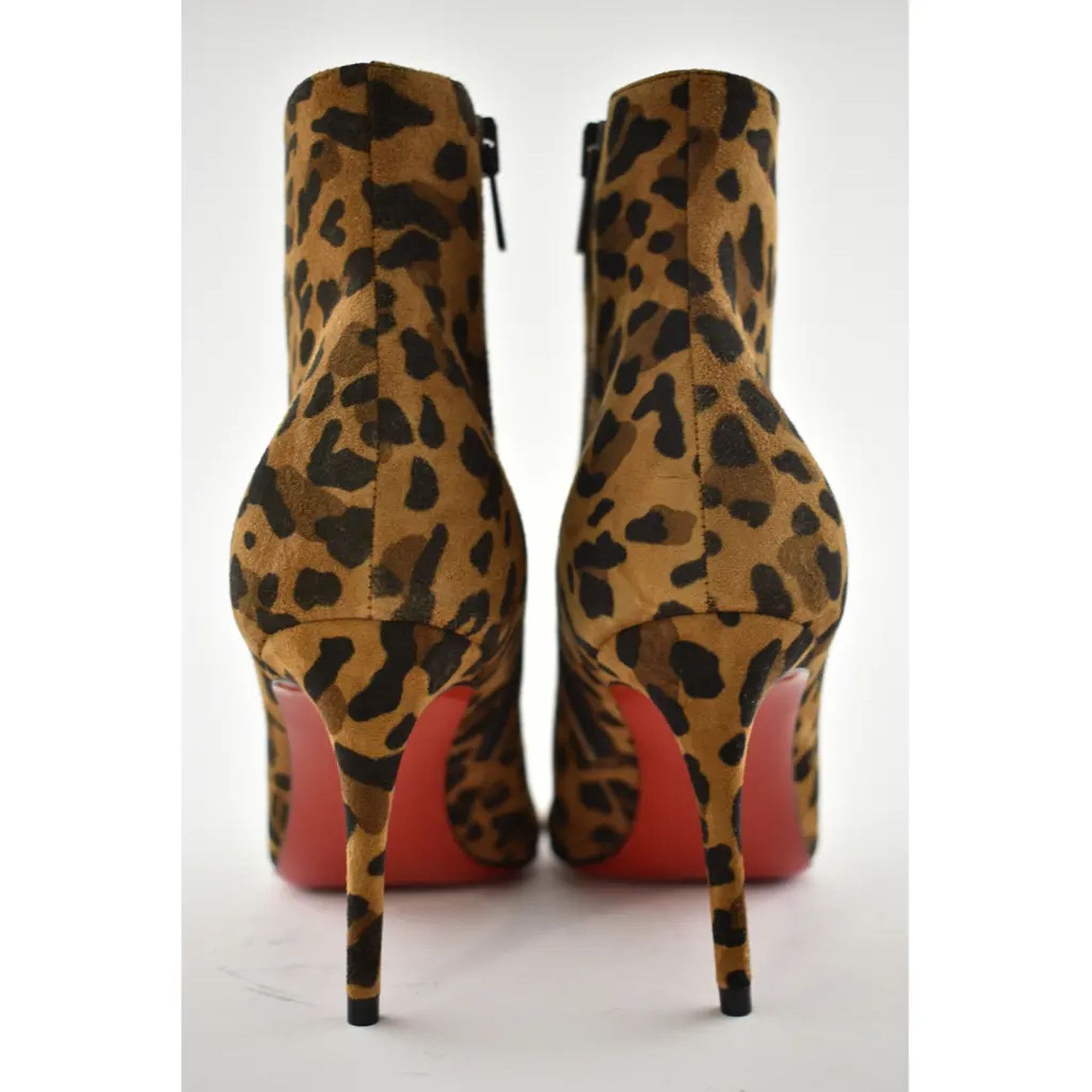 Christian Louboutin Christian Louboutin Eloise Booty 85 Black Brown Leopard Rio Size US 5 / IT 35 - 11 Thumbnail