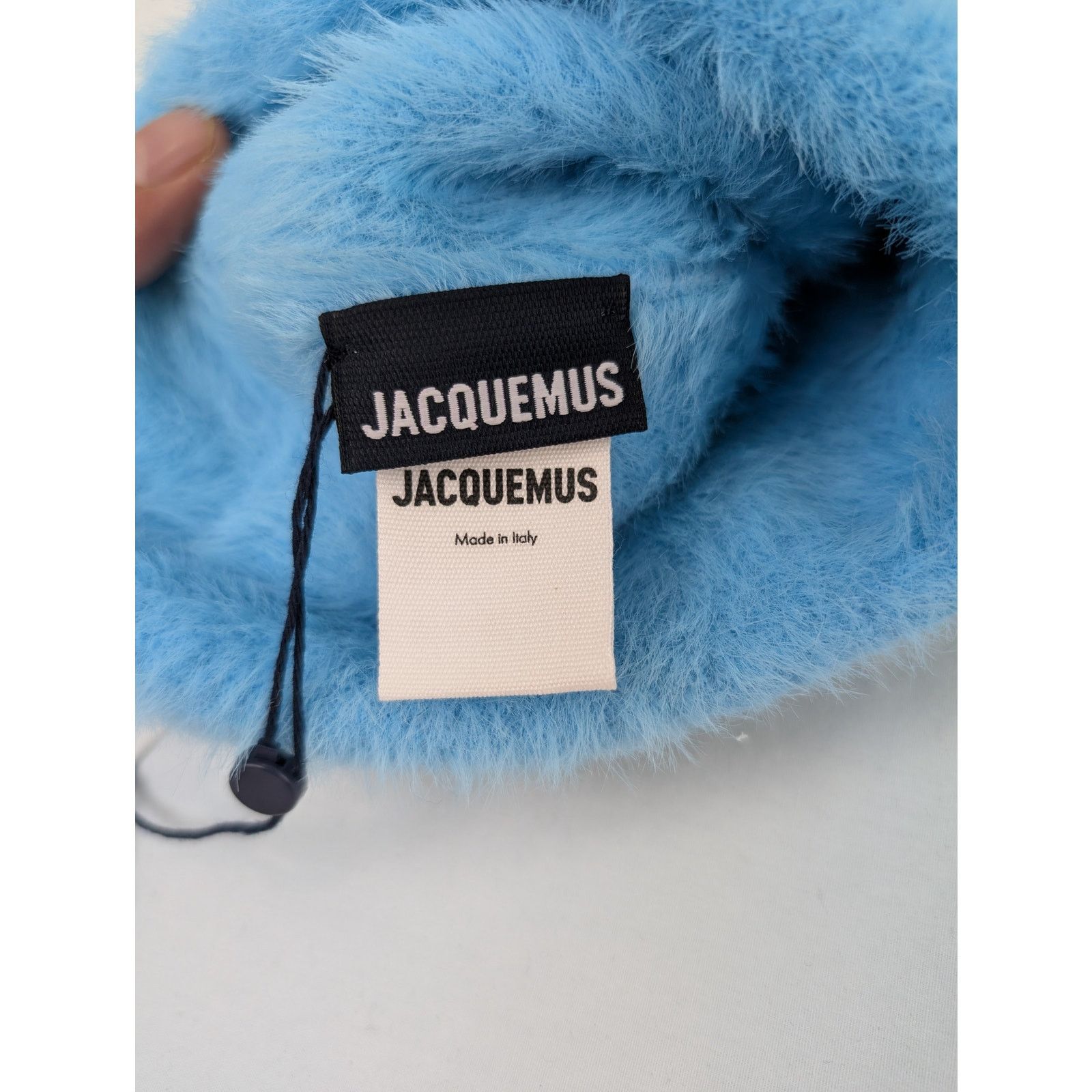 Jacquemus o1rshd1 Size: OS/ LE Bonnet Neve Beanie Cap / Hat Light Blue Size ONE SIZE - 8 Thumbnail