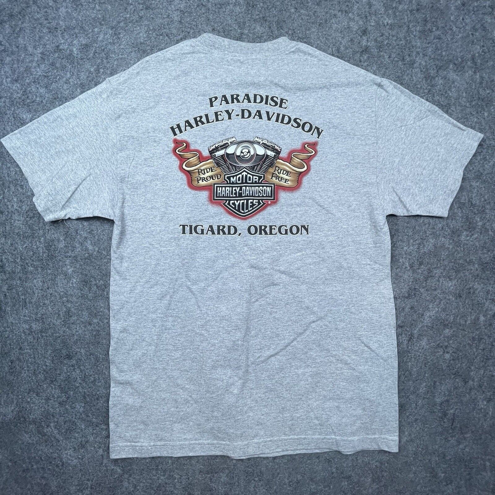 Harley Davidson Harley Davidson Shirt Large Baseball Pin-Up Tigard Oregon Size US L / EU 52-54 / 3 - 2 Thumbnail