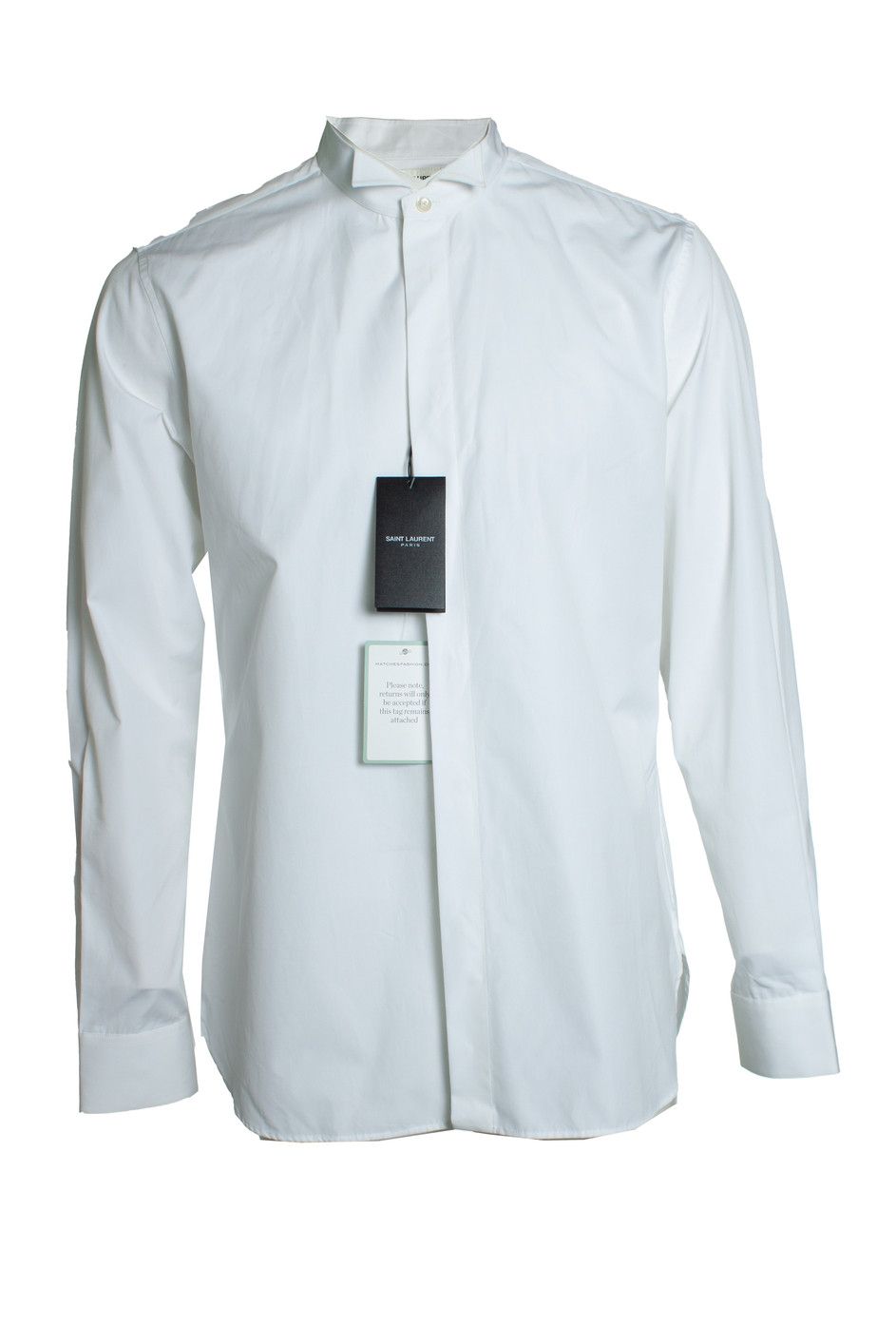 Saint Laurent Paris Saint Laurent, Basic white shirt with round neck Size US L / EU 52-54 / 3 - 1 Thumbnail
