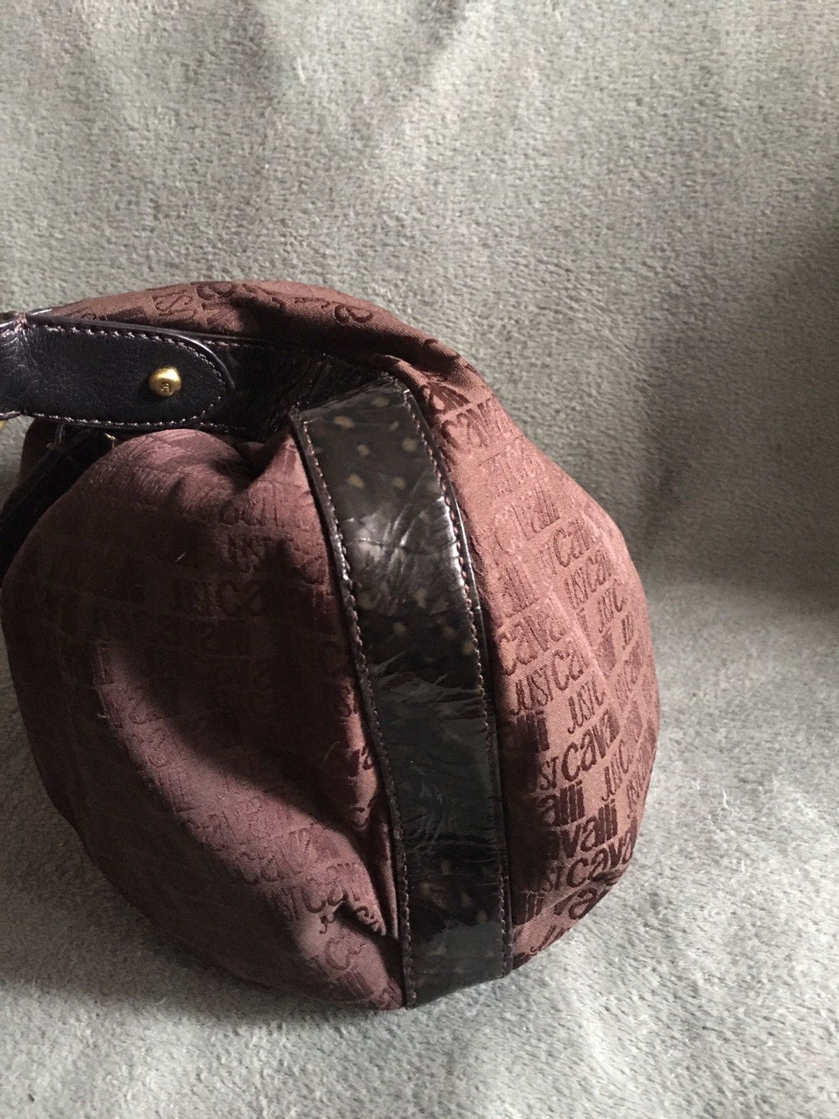 Just Cavalli × Roberto Cavalli JUST CAVALLI Brown Monogram Handbag Shoulder Bag Size ONE SIZE - 6 Thumbnail