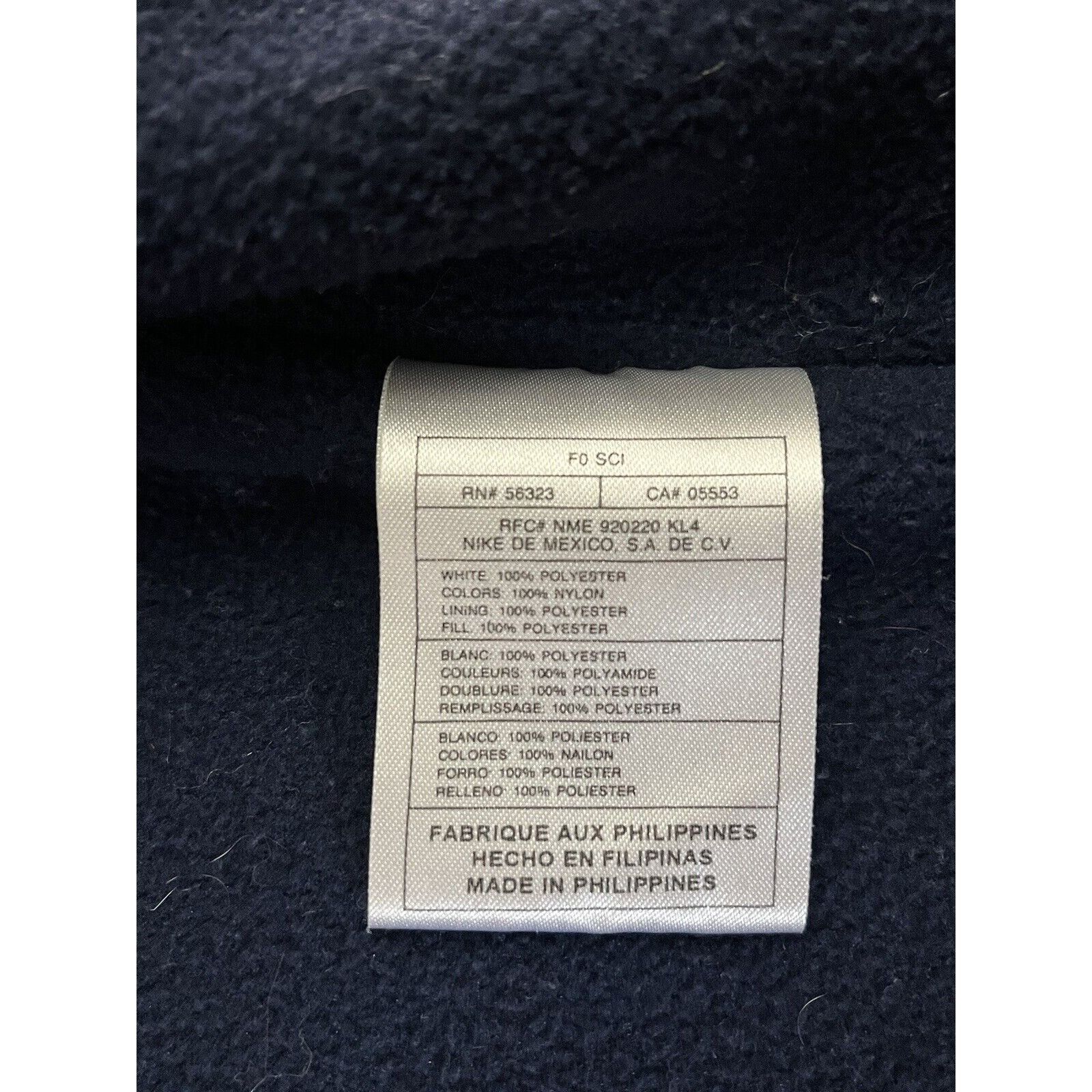 Nike Vintage Nike Jacket Fleece Lined 90s Mens Large Blue White S Size US L / EU 52-54 / 3 - 9 Thumbnail
