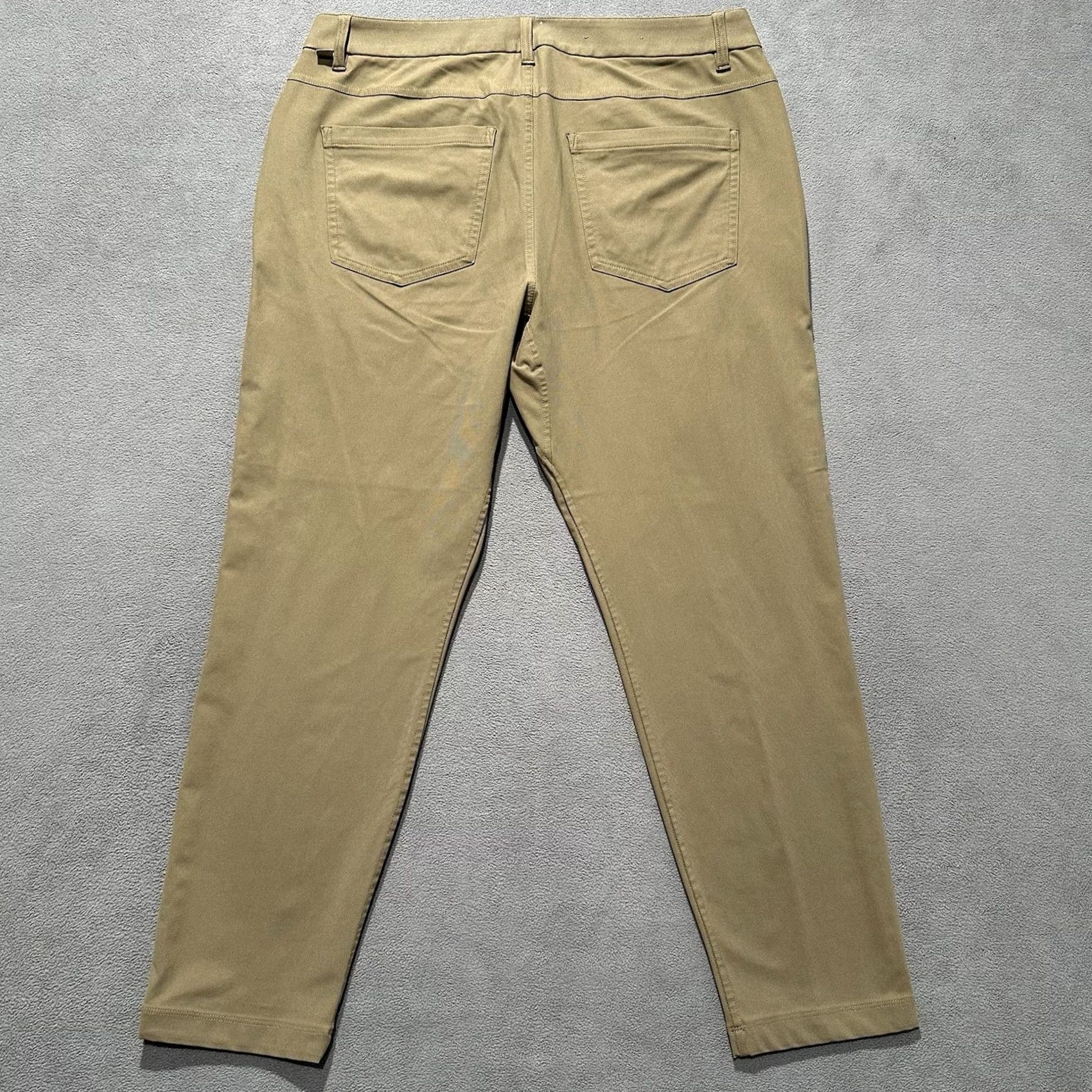 Lululemon Lululemon Pants Mens 33 Beige ABC Slim Fit Pocket 33x26 Tan Warpstreme GUC Size US 33 - 2 Thumbnail
