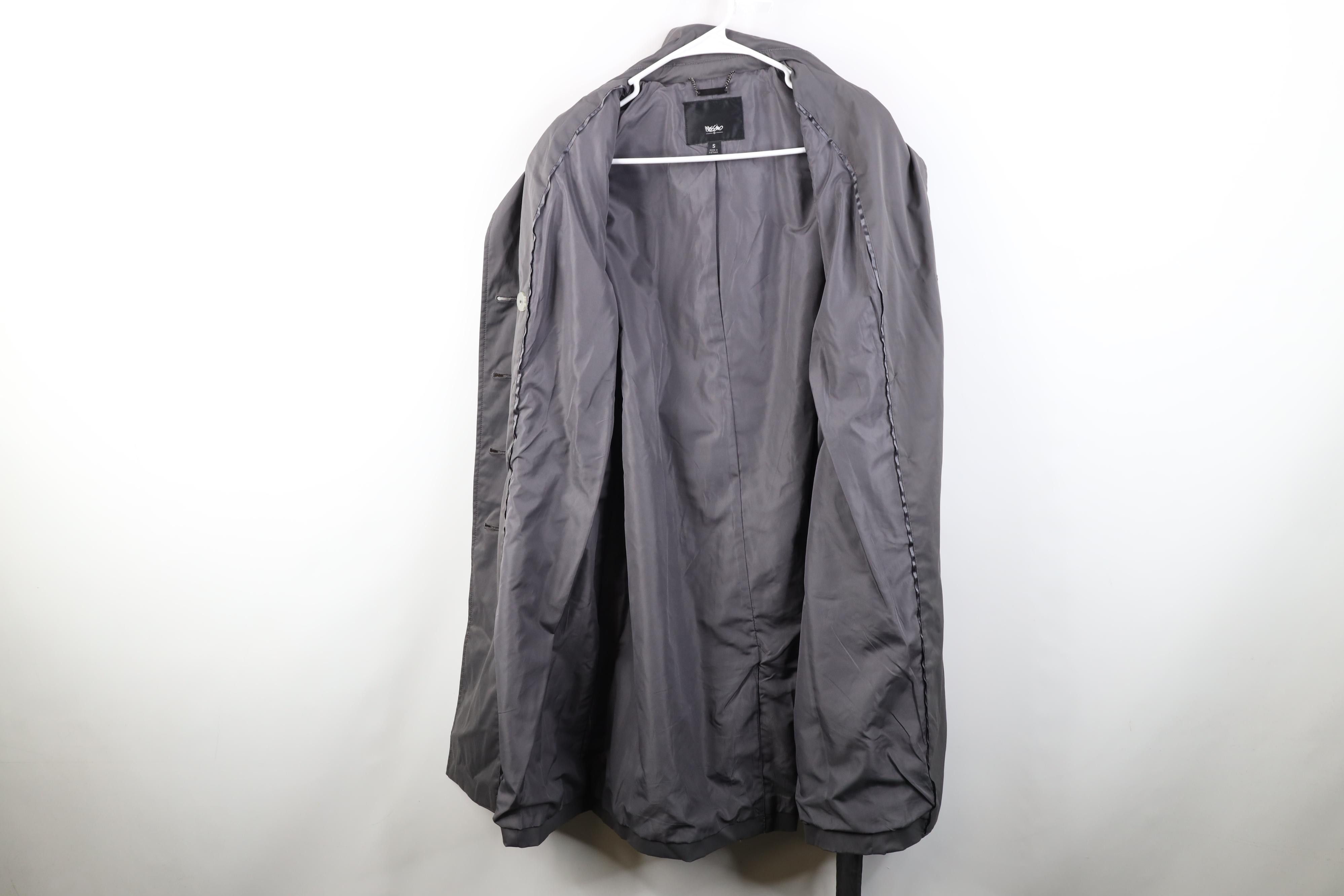 Vintage Vintage Y2K Mossimo Surfing Military Belted Trench Coat Rain Size S / US 4 / IT 40 - 11 Thumbnail