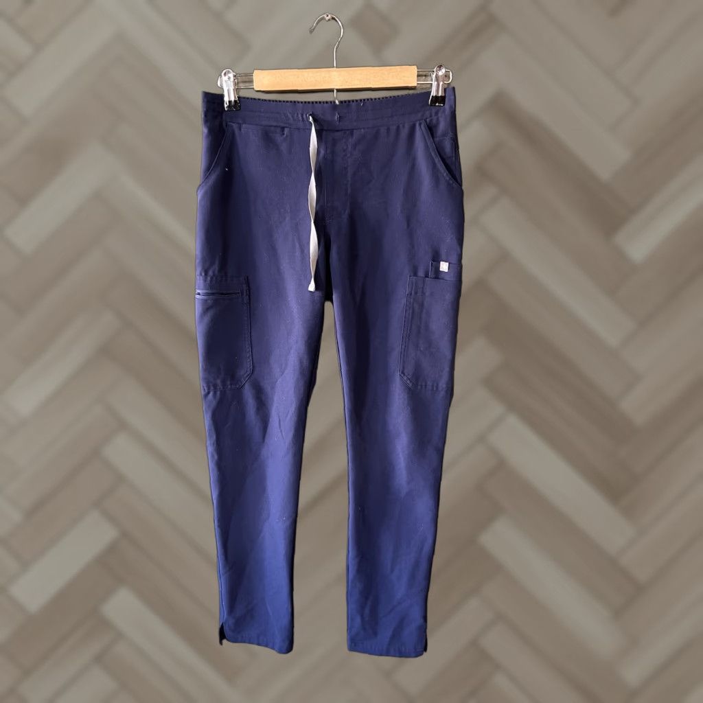 Vintage FIGS Navy Blue Scrub Pants Womens XS Size 26" / US 2 / IT 38 - 1 Thumbnail