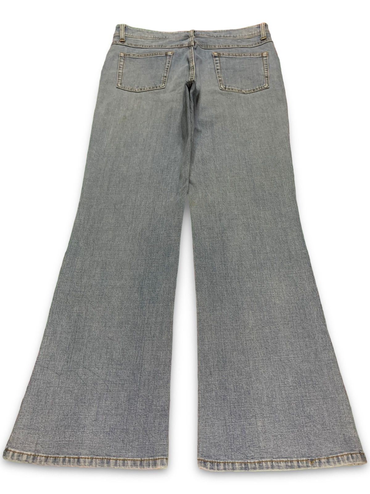 Japanese Brand SALES🔥Vintage Japanese Brand Faded Distressed Flare Jeans Size 31" - 2 Thumbnail