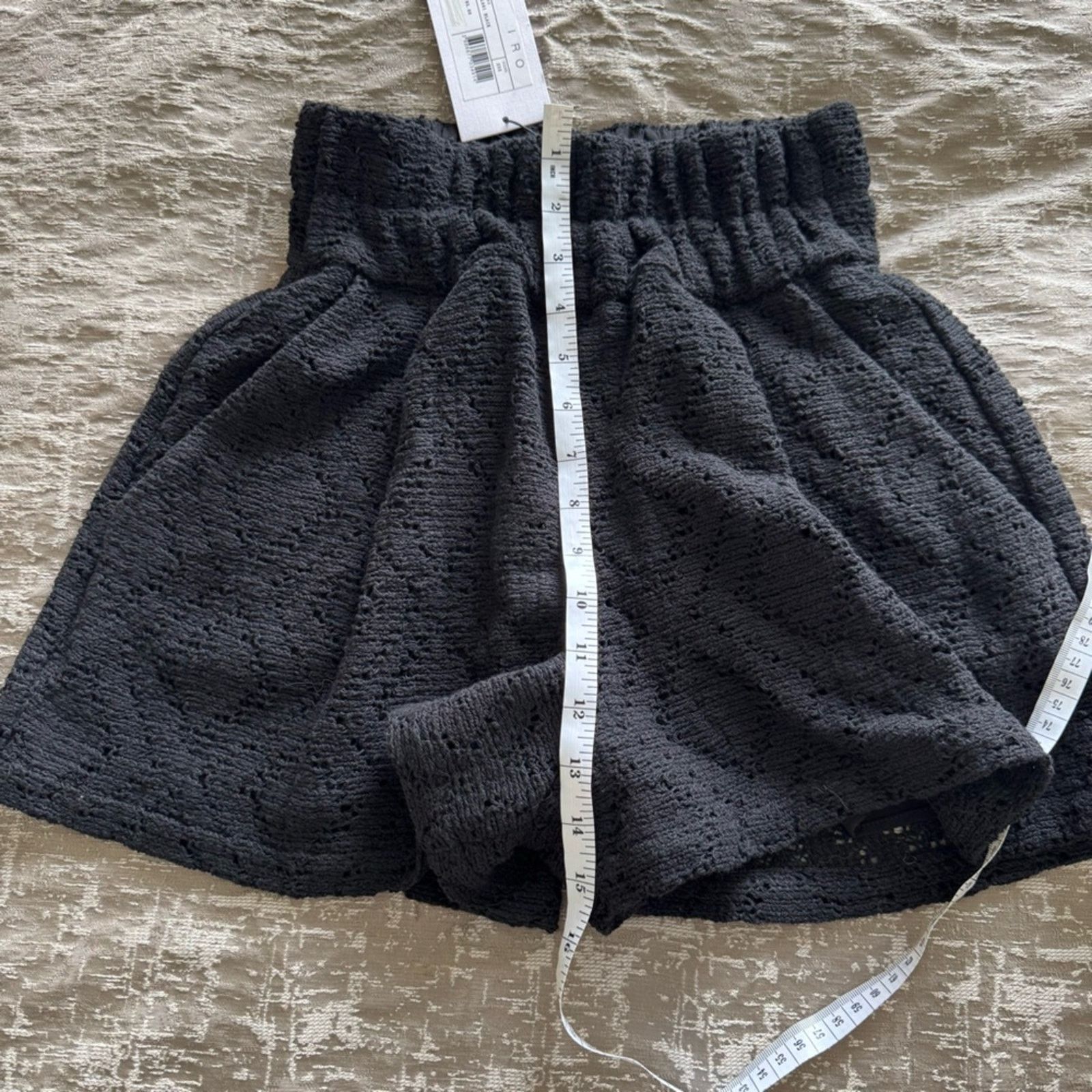 Iro NWT! IRO Black Textured Shorts, Size 32 Size 24" / US 00 / IT 34 - 4 Thumbnail