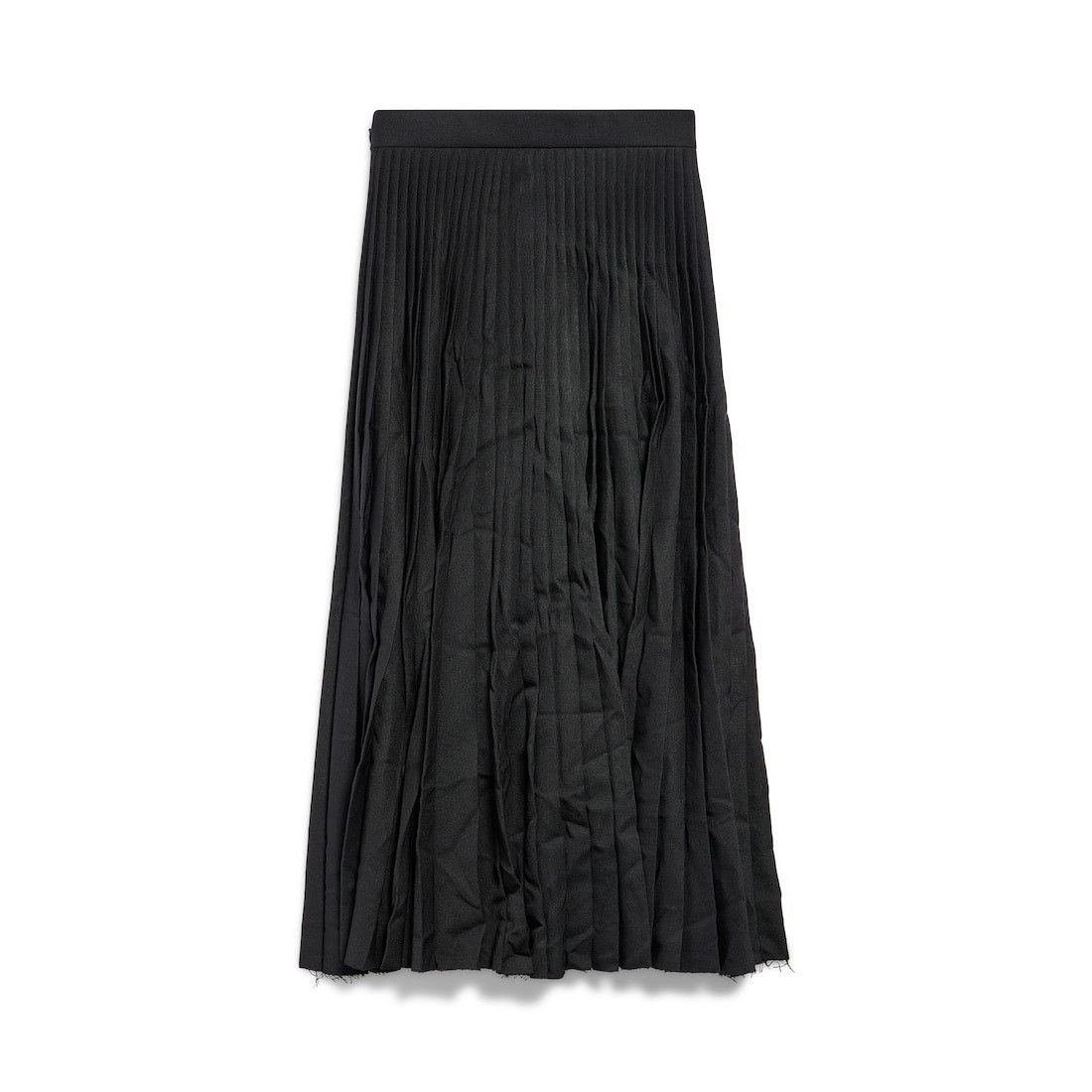 Balenciaga oc11z0426 Creased Pleated Skirt in Black Size 28" / US 6 / IT 42 - 1 Thumbnail