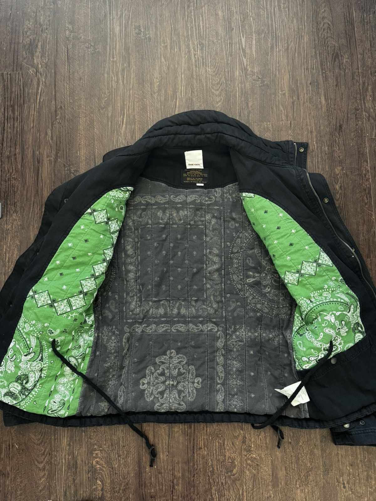 Diesel Vintage 90-00s Diesel M65 Jackets Size US XL / EU 56 / 4 - 2 Thumbnail