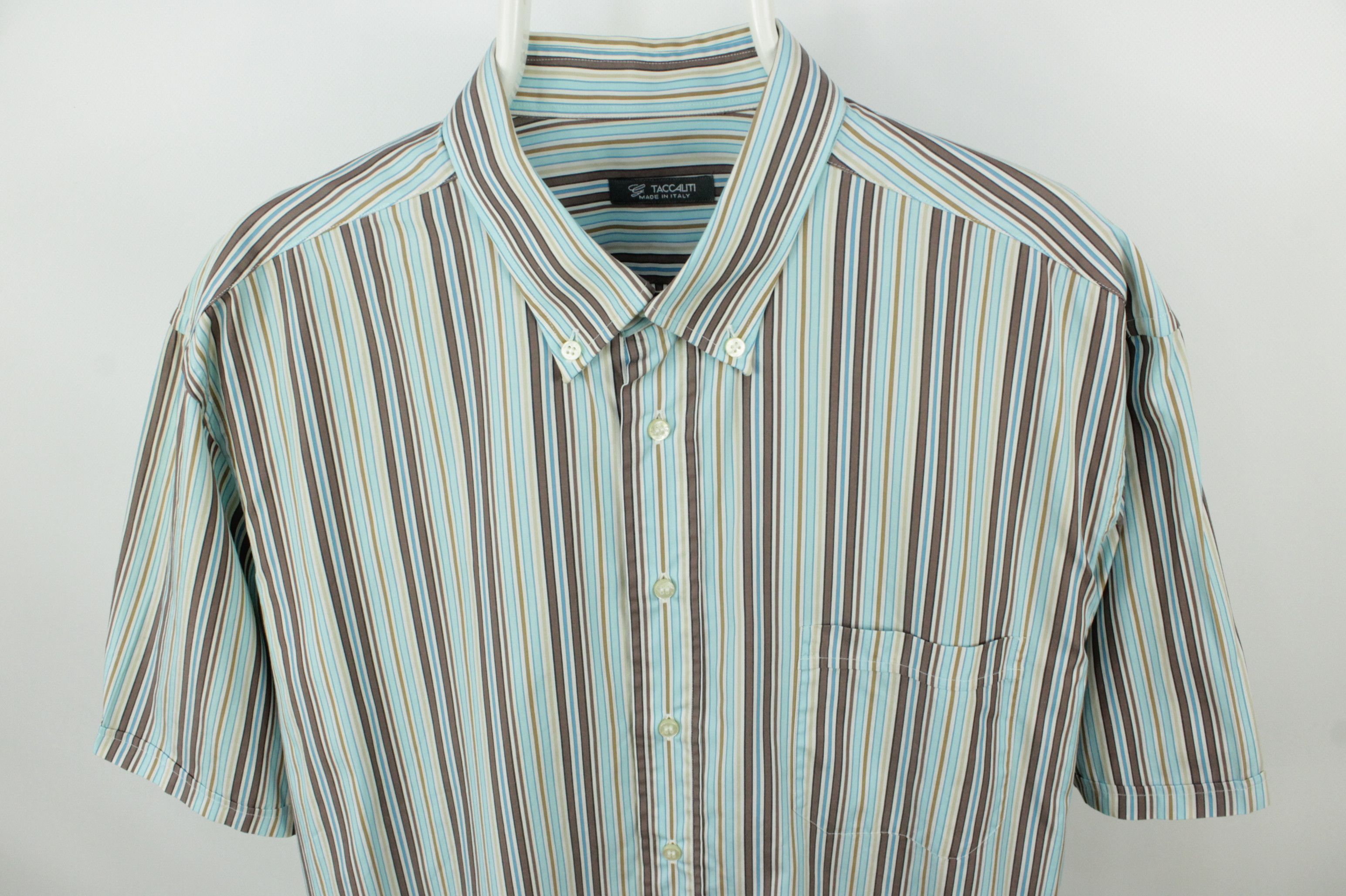 Other Two Shirts x2 Giovanni Taccaliti S/S Linen / Cotton Men's Size US XXL / EU 58 / 5 - 9 Thumbnail