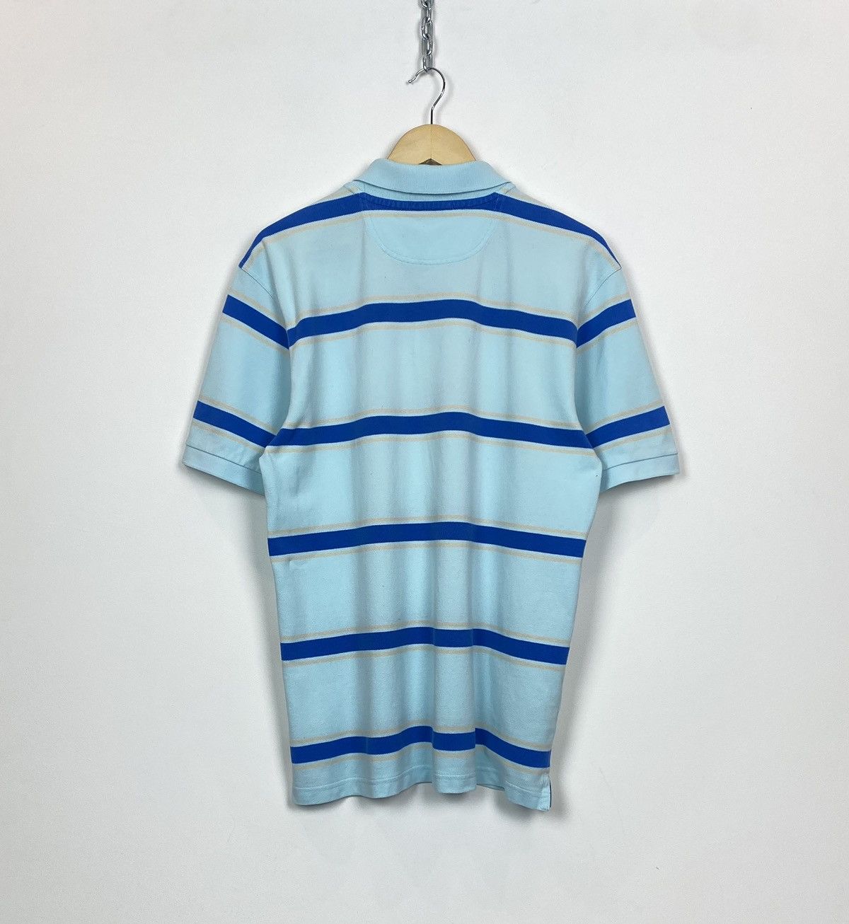 Fred Perry Vintage Fred Perry 100% Cotton Pique Polo Shirt Striped 90’s Size US L / EU 52-54 / 3 - 7 Thumbnail