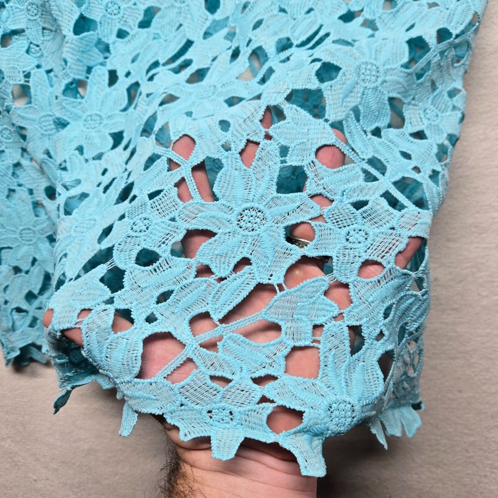 Vintage Est. 1946 Floral Lace Crochet Cut Out Flower Boho Cottage L Large NEW Shirt Est. 1946 Floral Lace Crochet Cut Out Flower Boho Cottage L Large NEW Size L / US 10 / IT 46 - 4 Thumbnail
