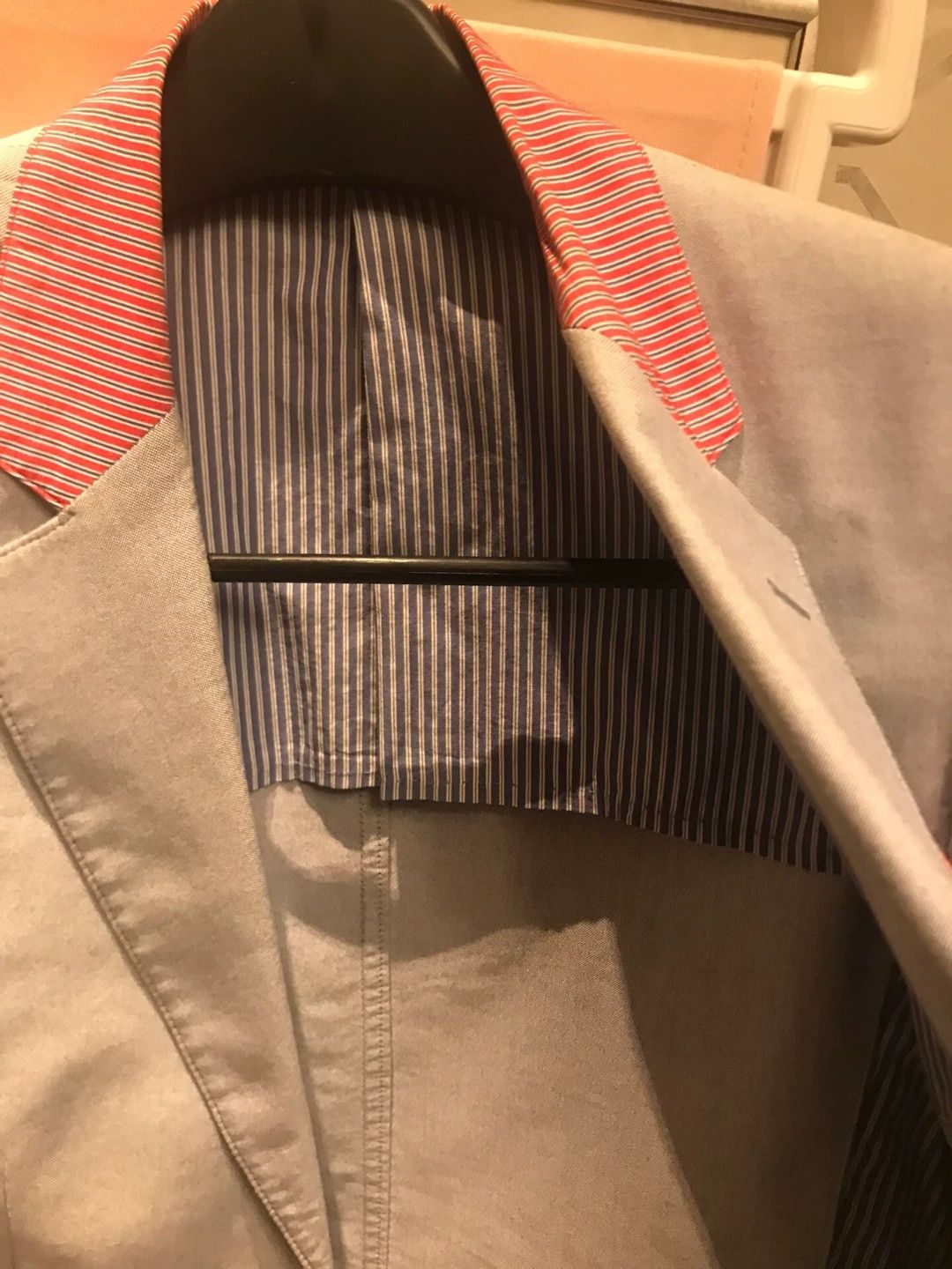 Moschino Moschino Light Blue Pink Collar Cotton Blazer Size US M / EU 48-50 / 2 - 4 Thumbnail