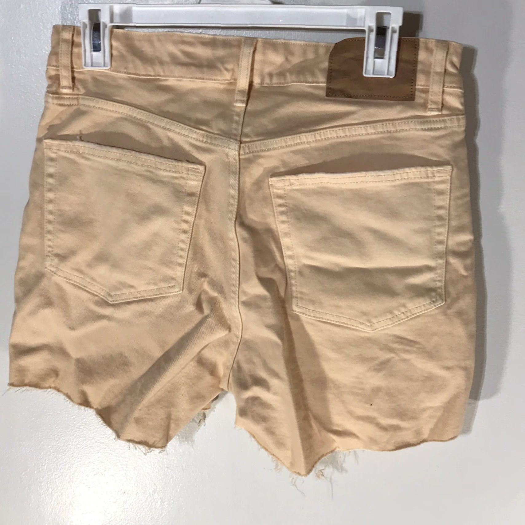 H&M VINTAGE H&M Denim Shorts Womens Size 10 Peach Casual Summer 90s Fashion Size 32" / US 10 / IT 46 - 2 Thumbnail