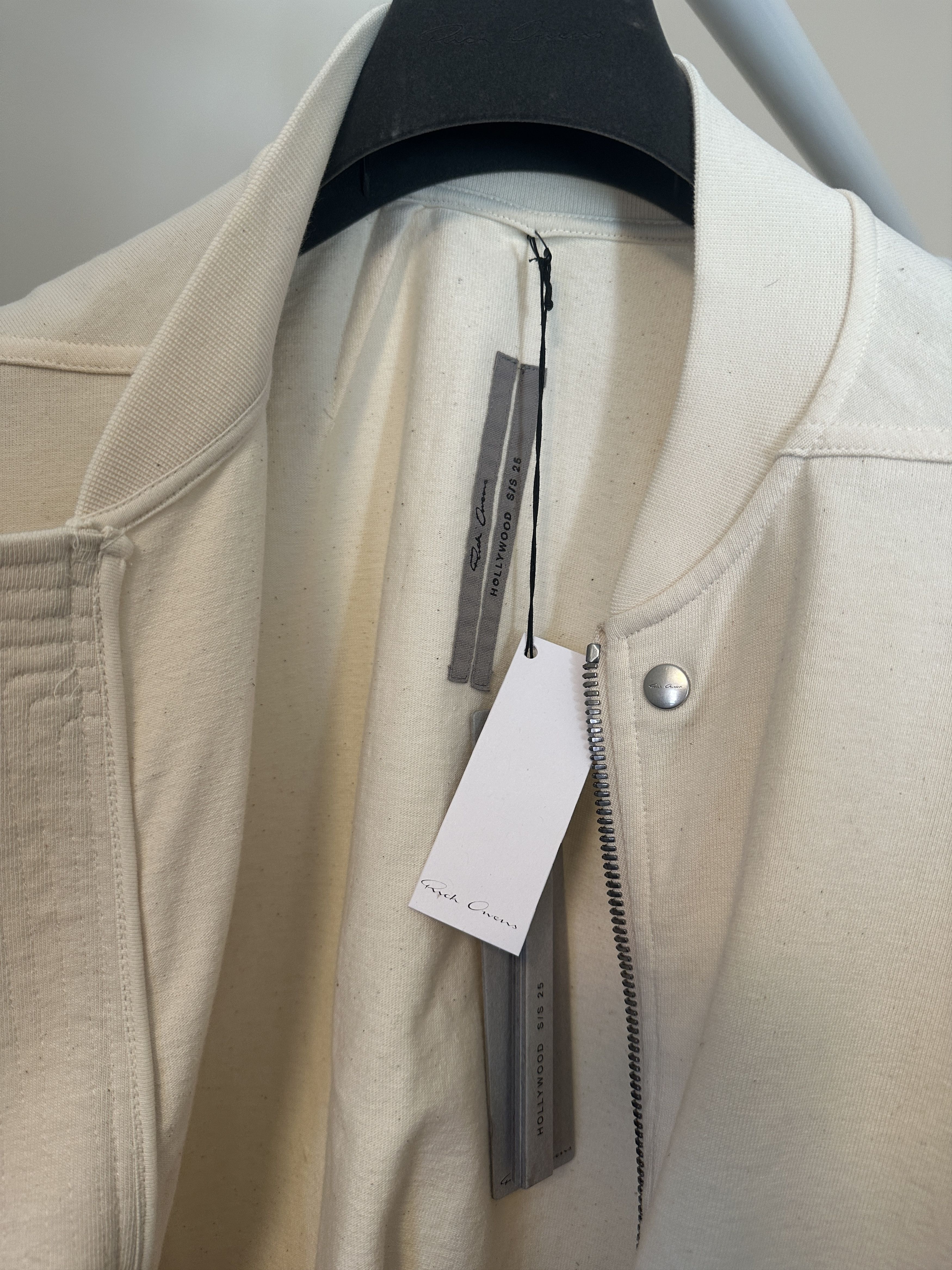 Rick Owens Rick Owens Off-White Hollywood Jumbo Flight Bomber Jacket Size US L / EU 52-54 / 3 - 4 Thumbnail