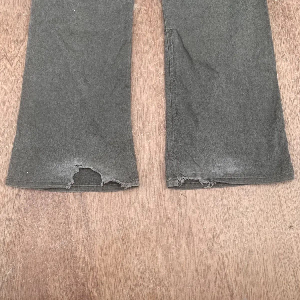 Japanese Brand RARE ‼️DOUBLE KNEE TROUSERS SEMATIC DESIGN CARGO FADED PANTS Size US 31 - 11 Thumbnail
