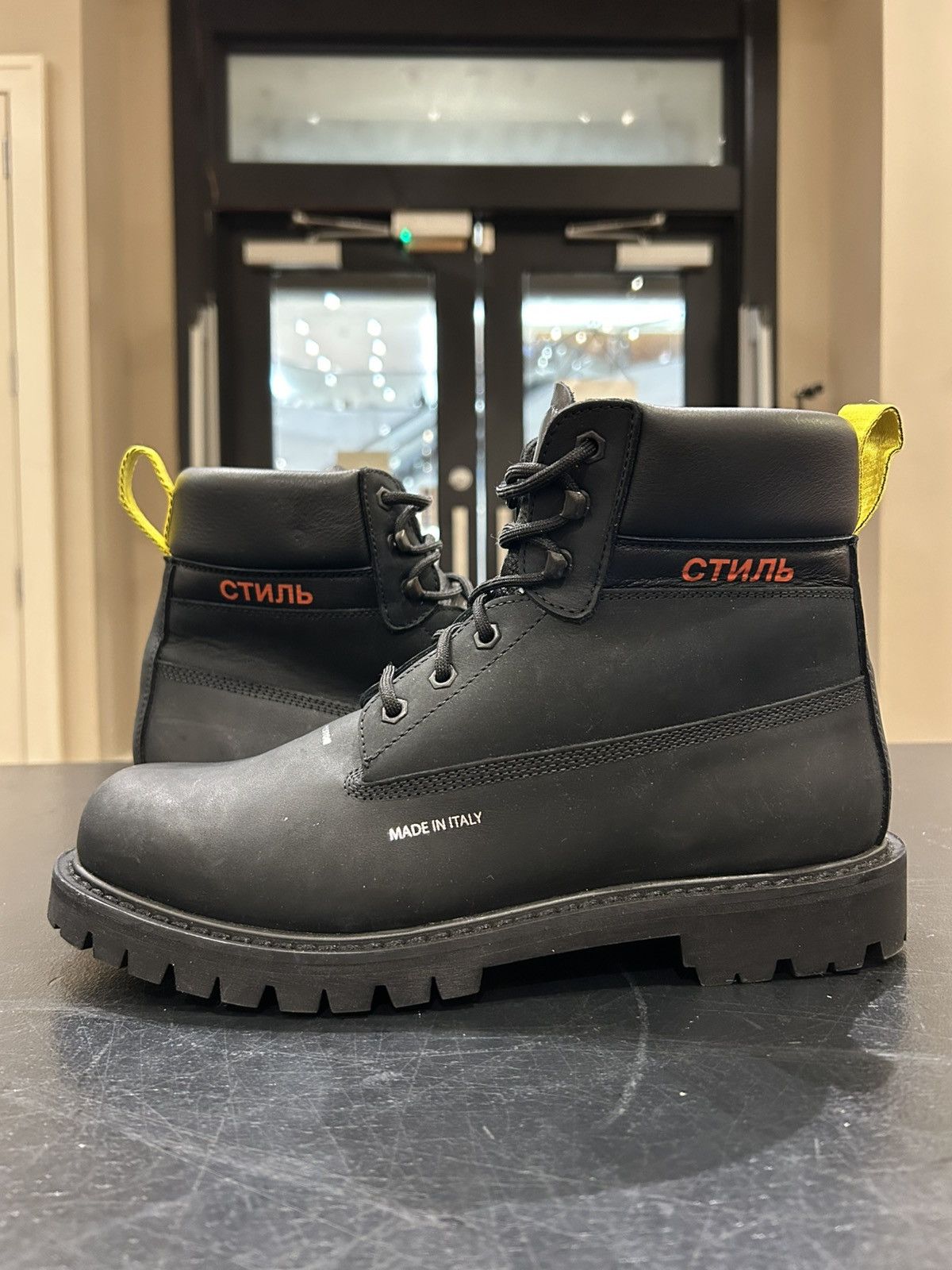 Heron Preston Heron Preston Black 6” Boot Size US 10 / EU 43 - 1 Thumbnail