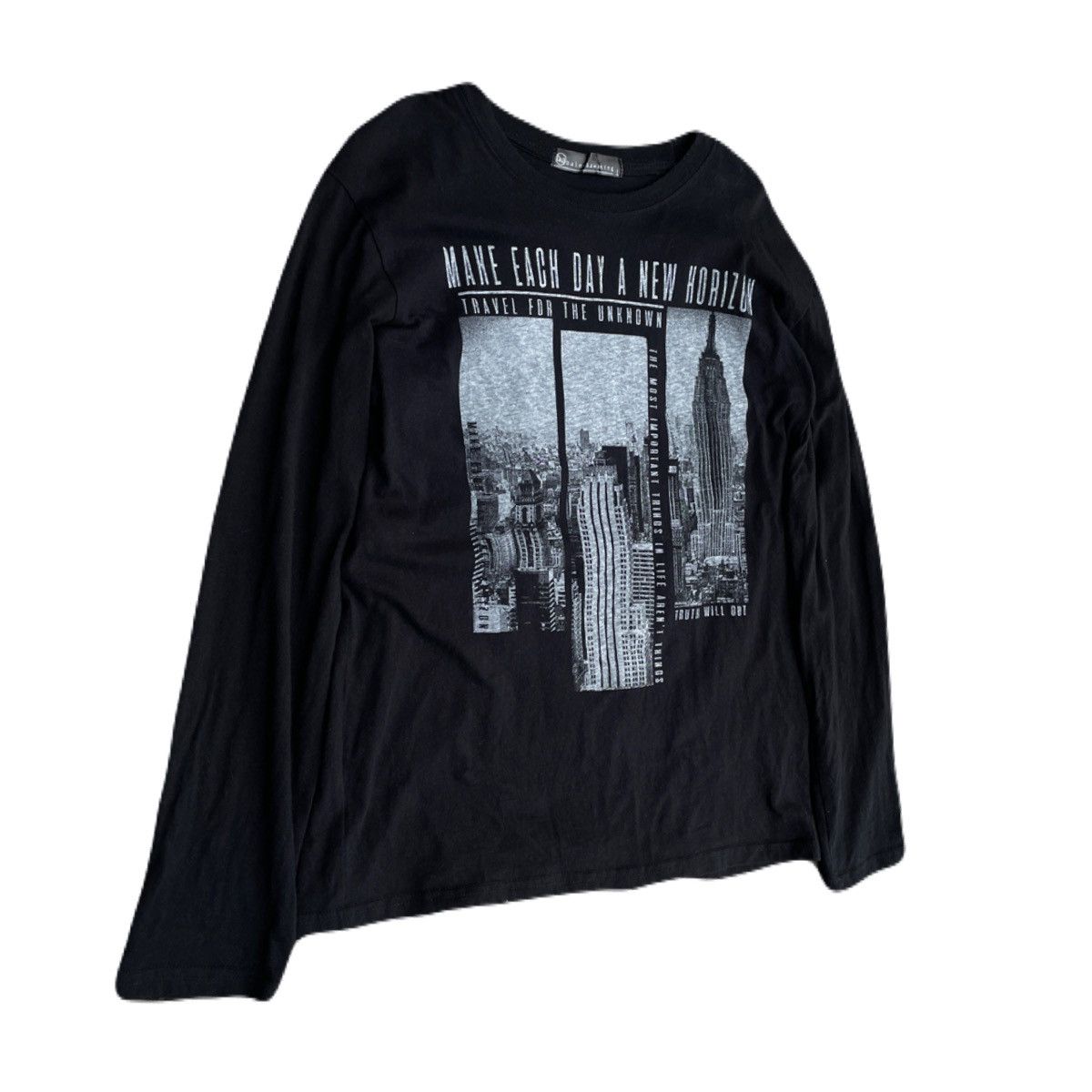 If Six Was Nine 2000s Japanese archive Vkei Poem Graphic Long Sleeve Tee Y2K Size US S / EU 44-46 / 1 - 3 Thumbnail