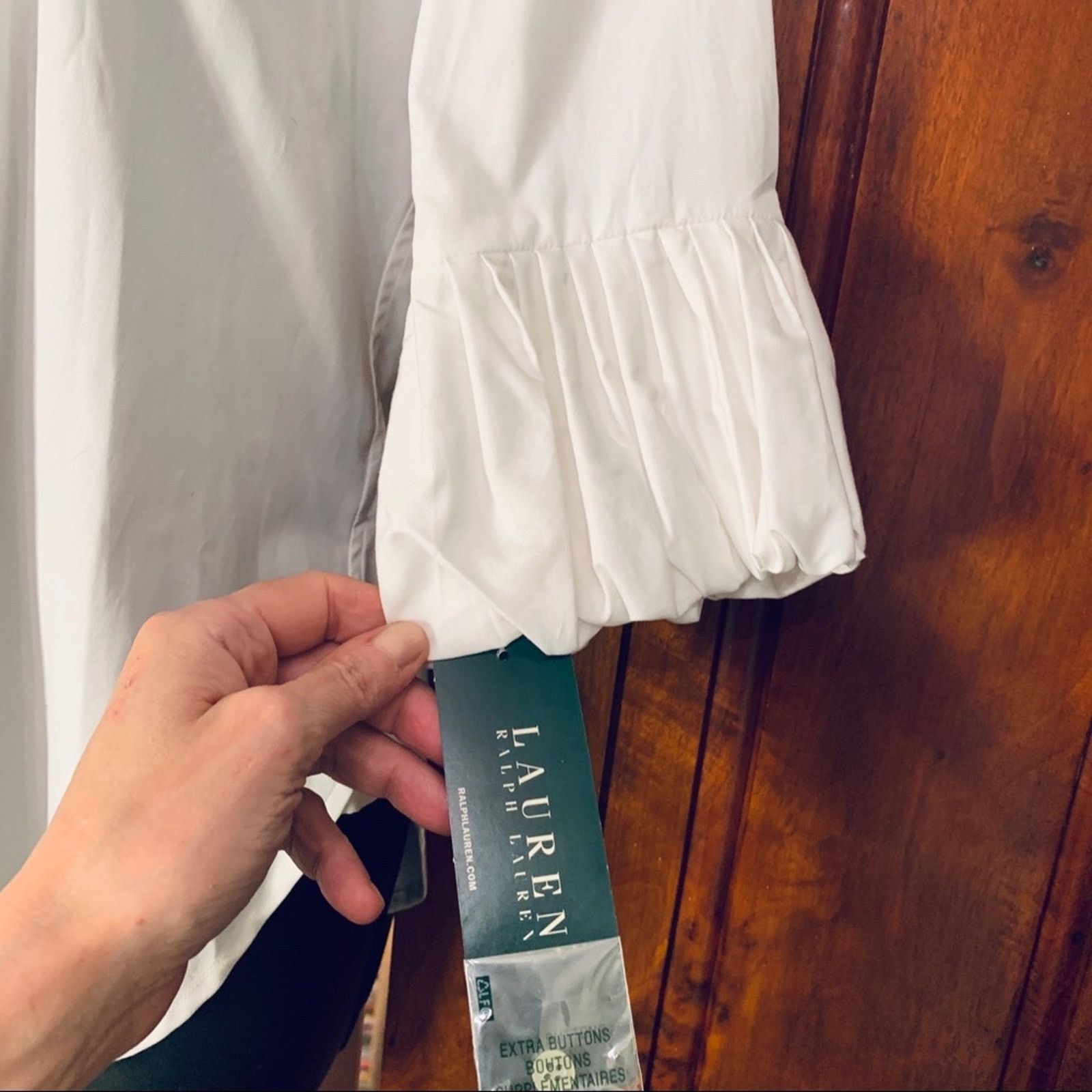 Ralph Lauren NWT RALPH LAUREN BUTTONUP RUFFLE SLEEVE BLOUSE xs Size XS / US 0-2 / IT 36-38 - 3 Thumbnail