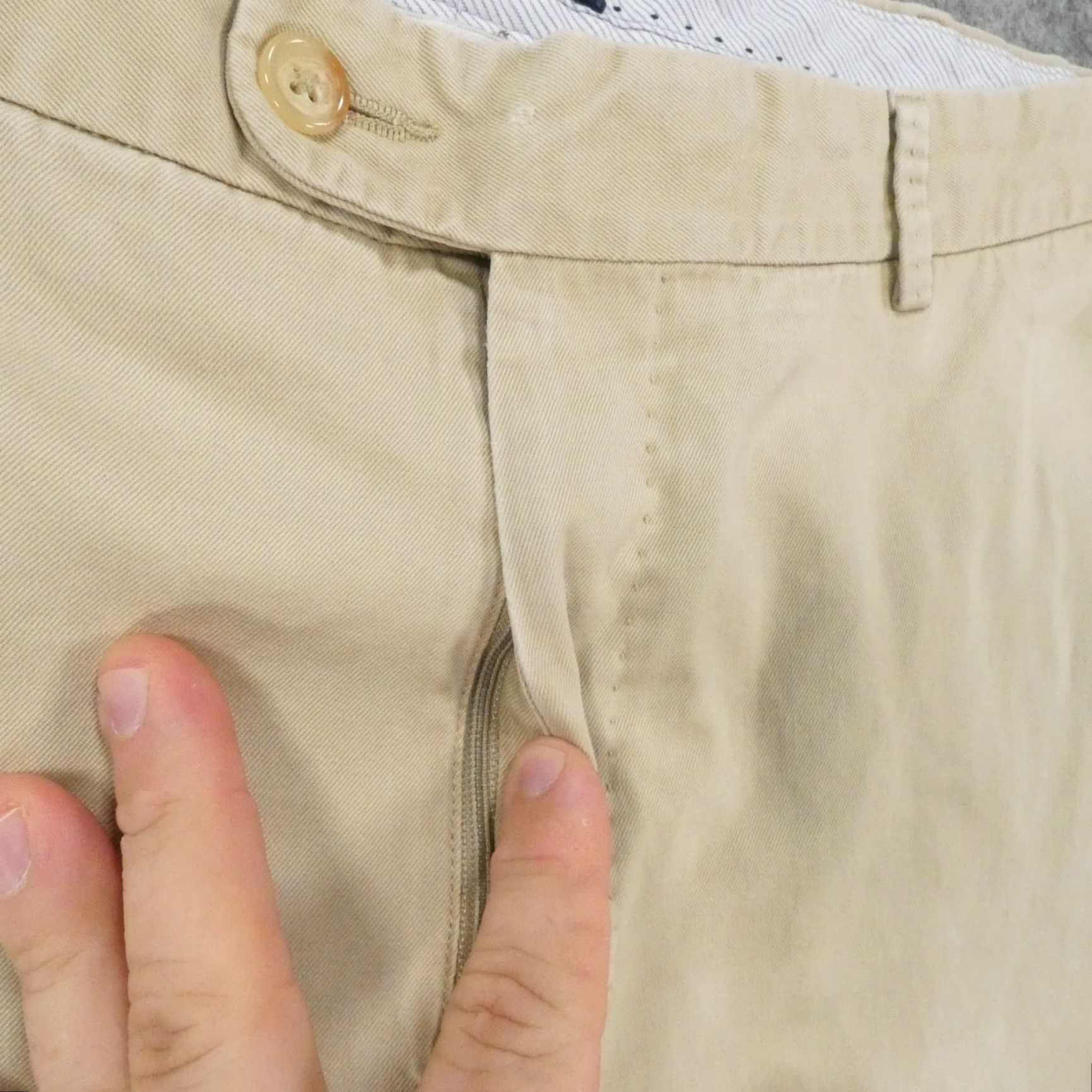 Peter Millar Peter Millar Pants Mens 35x28 Chino Flat Front Beige Preppy Casual Size US 35 - 6 Thumbnail