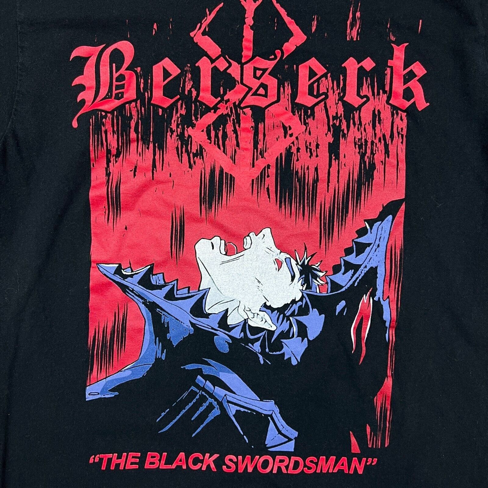Anime Berserk T Shirt The Black Swordsman Anime Short Sleeve Tee Size US S / EU 44-46 / 1 - 2 Thumbnail
