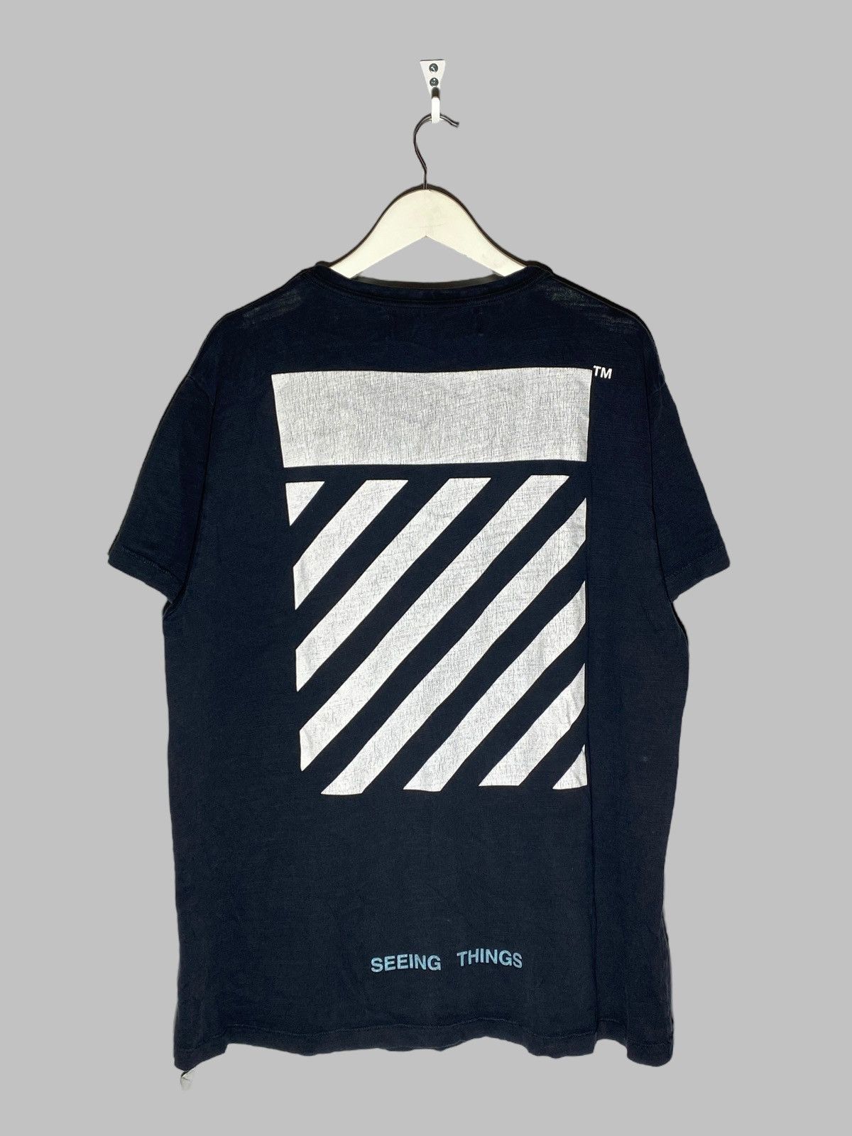 Off-White Off White Caravaggio Graphic Print Authentic T-shirt Size US L / EU 52-54 / 3 - 2 Thumbnail