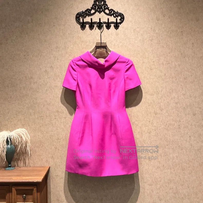Valentino Valentino A rose-red collar dress Size XS / US 0-2 / IT 36-38 - 1 Thumbnail