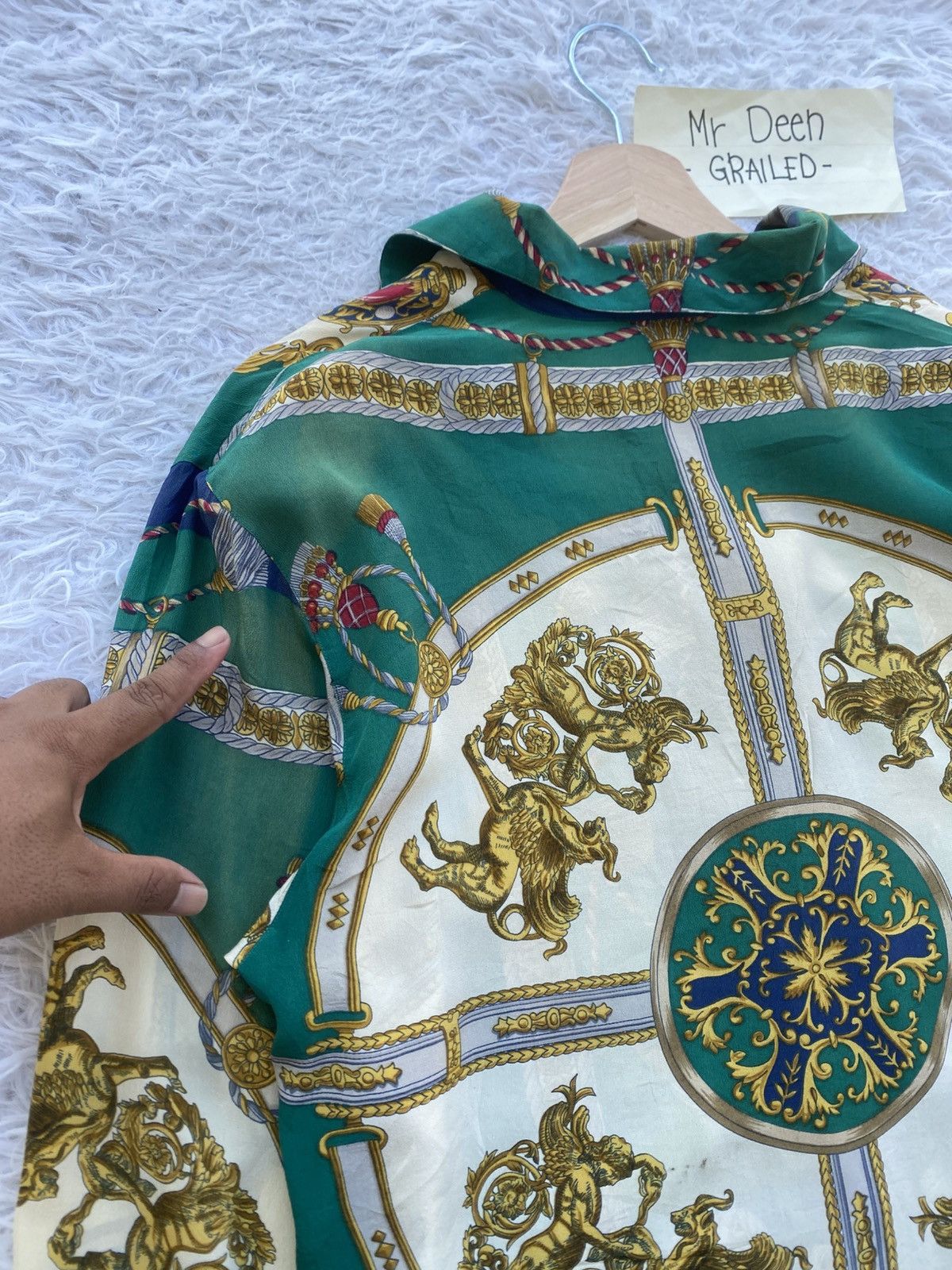 Vintage Rare Vintage Gianna Italy Silk Blouse Size M / US 6-8 / IT 42-44 - 19 Thumbnail