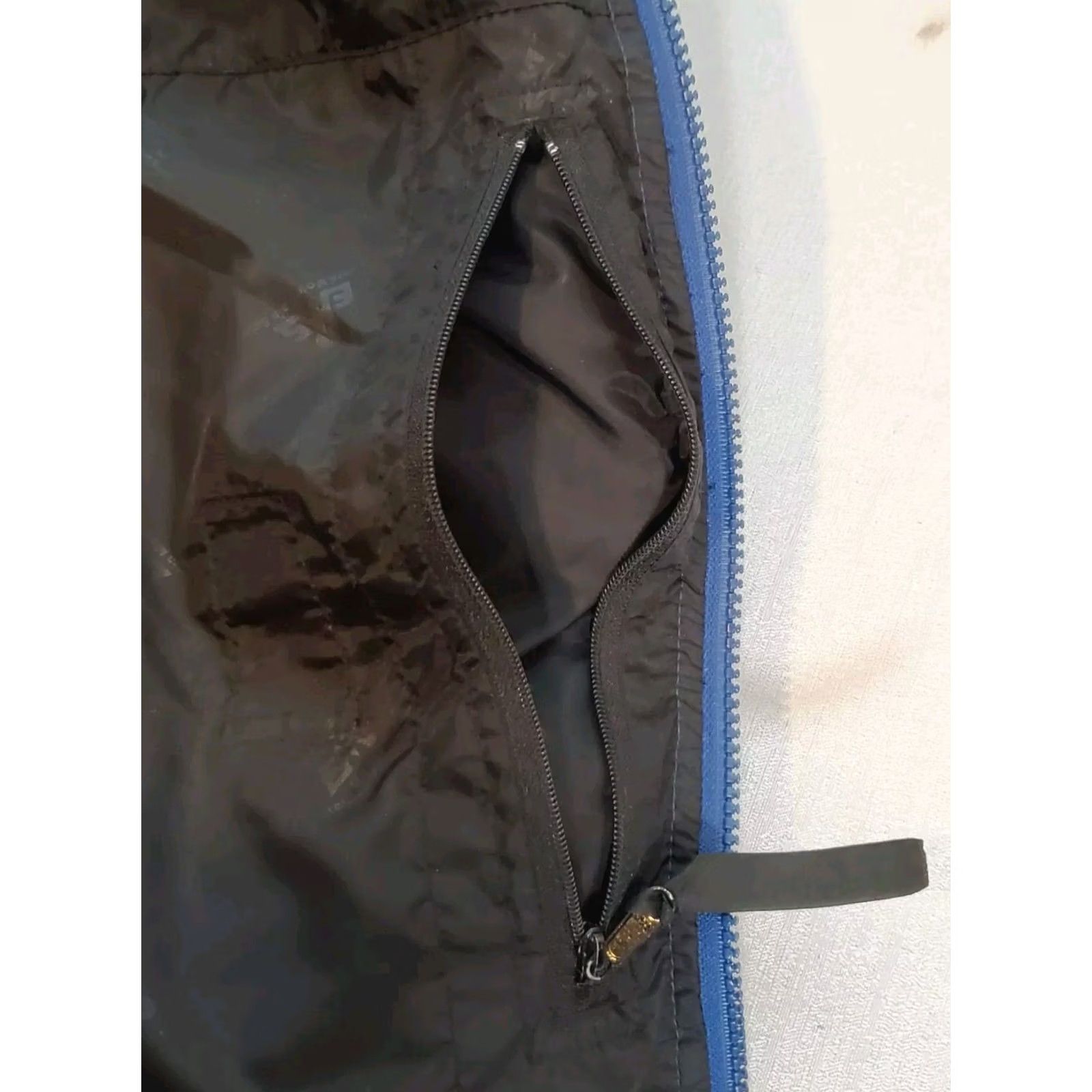 Eastern Mountain Sports EMS Goose Down Puffer Vest Cobalt Blue Packable Men's M Lightweight Insulated Stand-Up Collar Zipper Pocketed Wool? Size US M / EU 48-50 / 2 - 6 Thumbnail