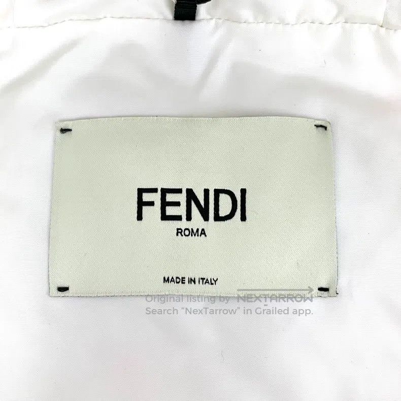 Fendi Fendi White Logo Letter Printed Hooded Long Sleeve Cotton Size M / US 6-8 / IT 42-44 - 5 Thumbnail