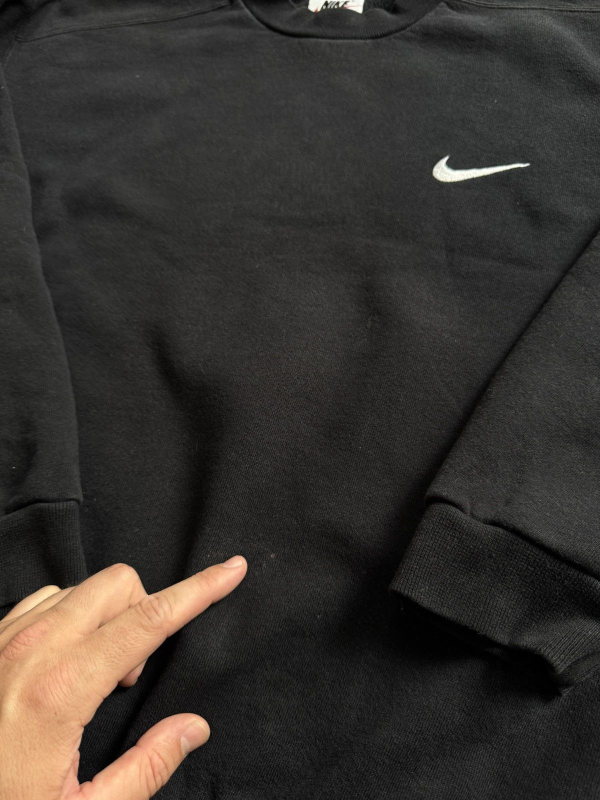 Nike × Vintage Sweatshirt vintage NIKE mini swoosh Size US M / EU 48-50 / 2 - 5 Thumbnail
